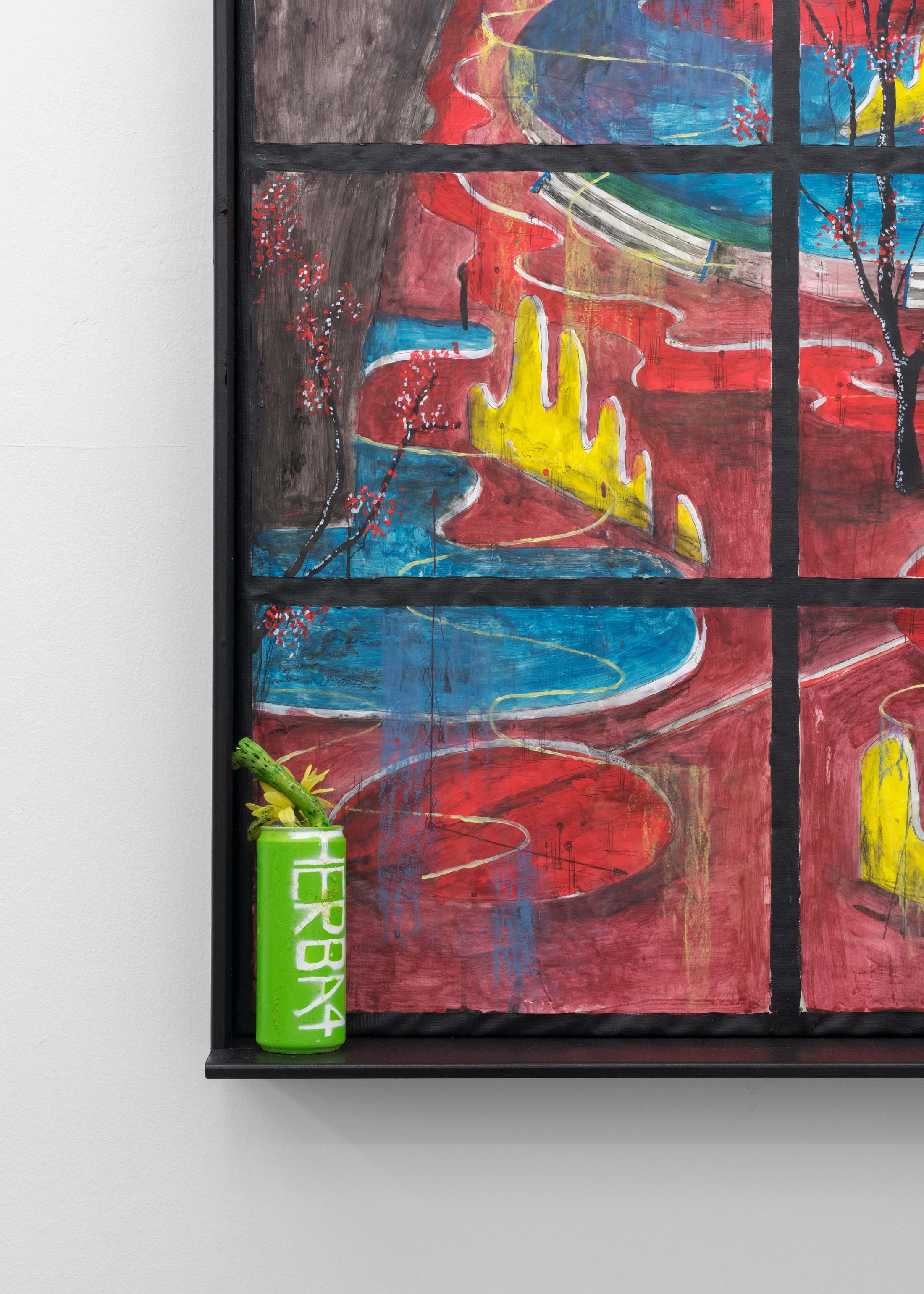 Exhibition View Veit Laurent Kurz "Window IV (AOA Series), 2018" at Weiss Falk / Courtesy: Weiss Falk and the artist