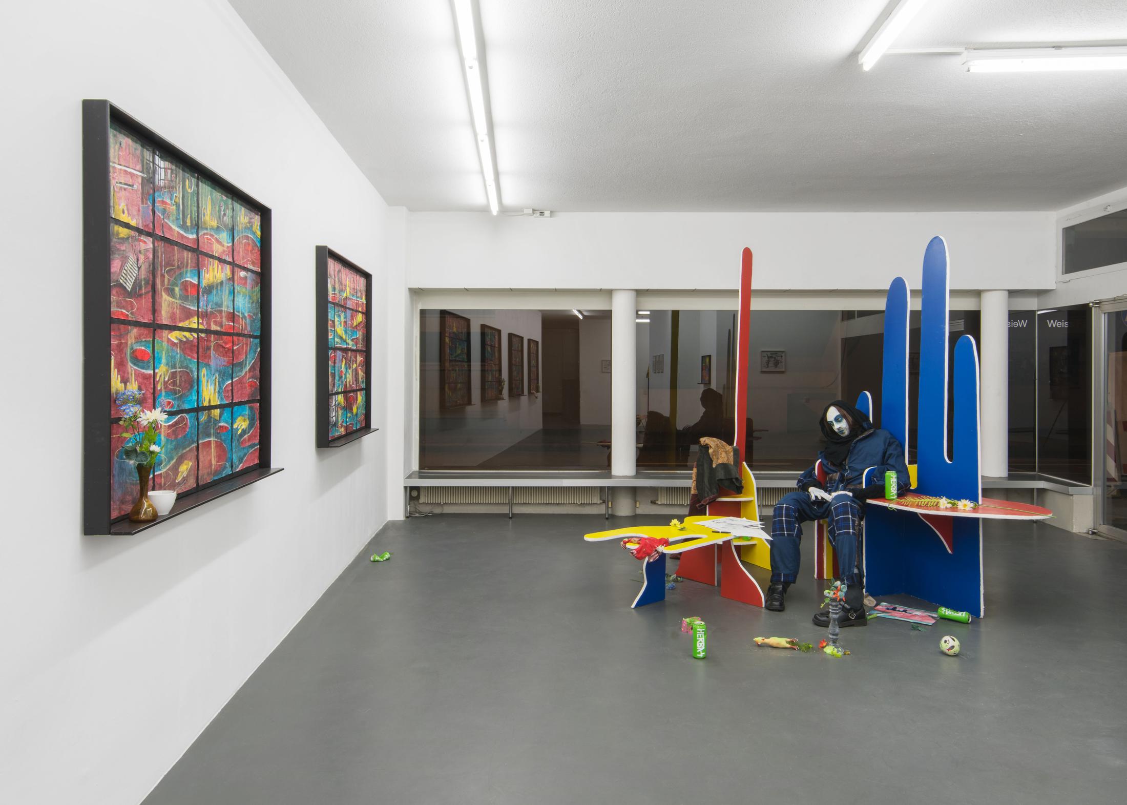 Exhibition View Veit Laurent Kurz "Aspects of Arriving" at Weiss Falk / Courtesy: Weiss Falk and the artist