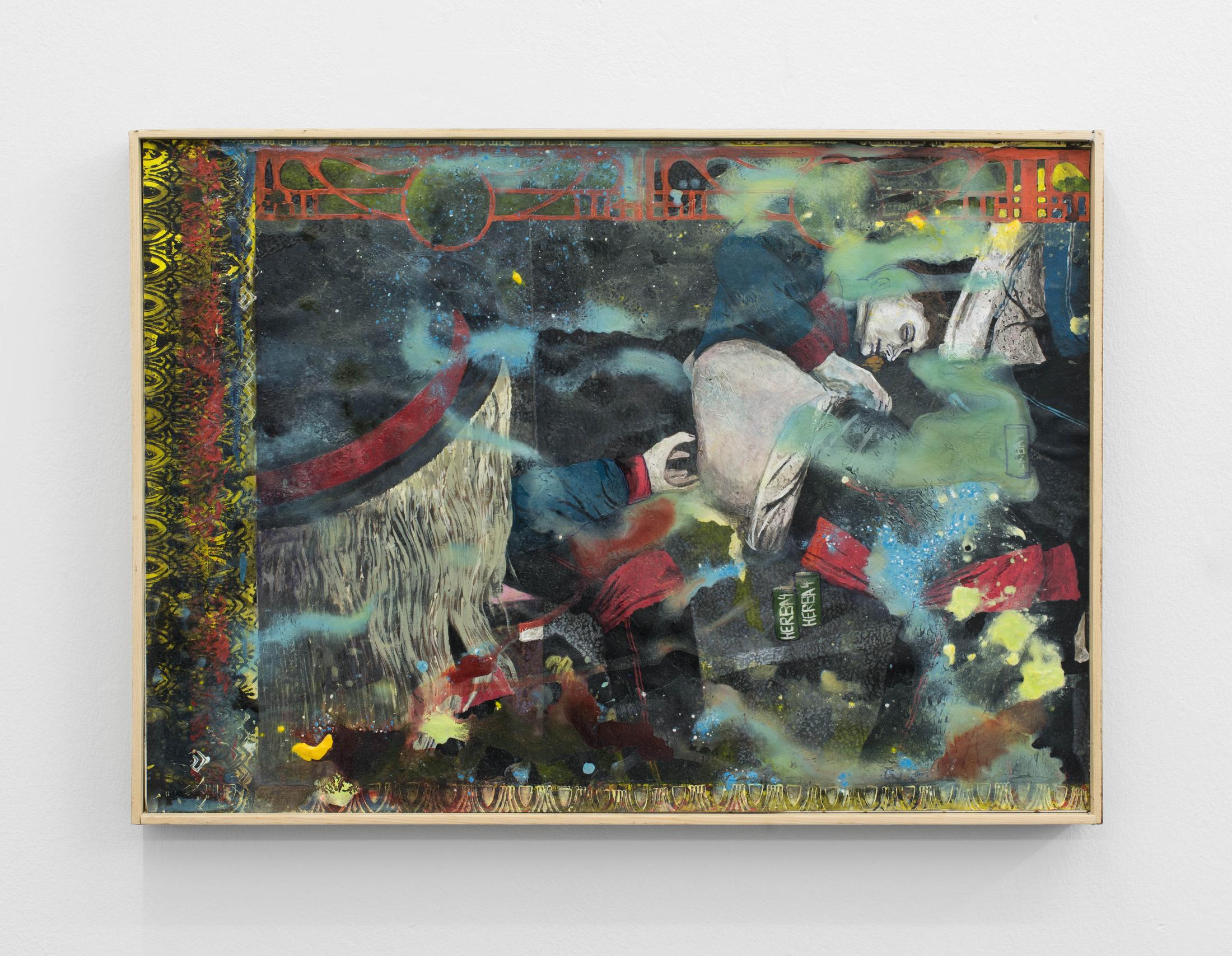 Exhibition View Veit Laurent Kurz "Selfless Devotion I (Herba-4 Series), 2017" at Weiss Falk / Courtesy: Weiss Falk and the artist