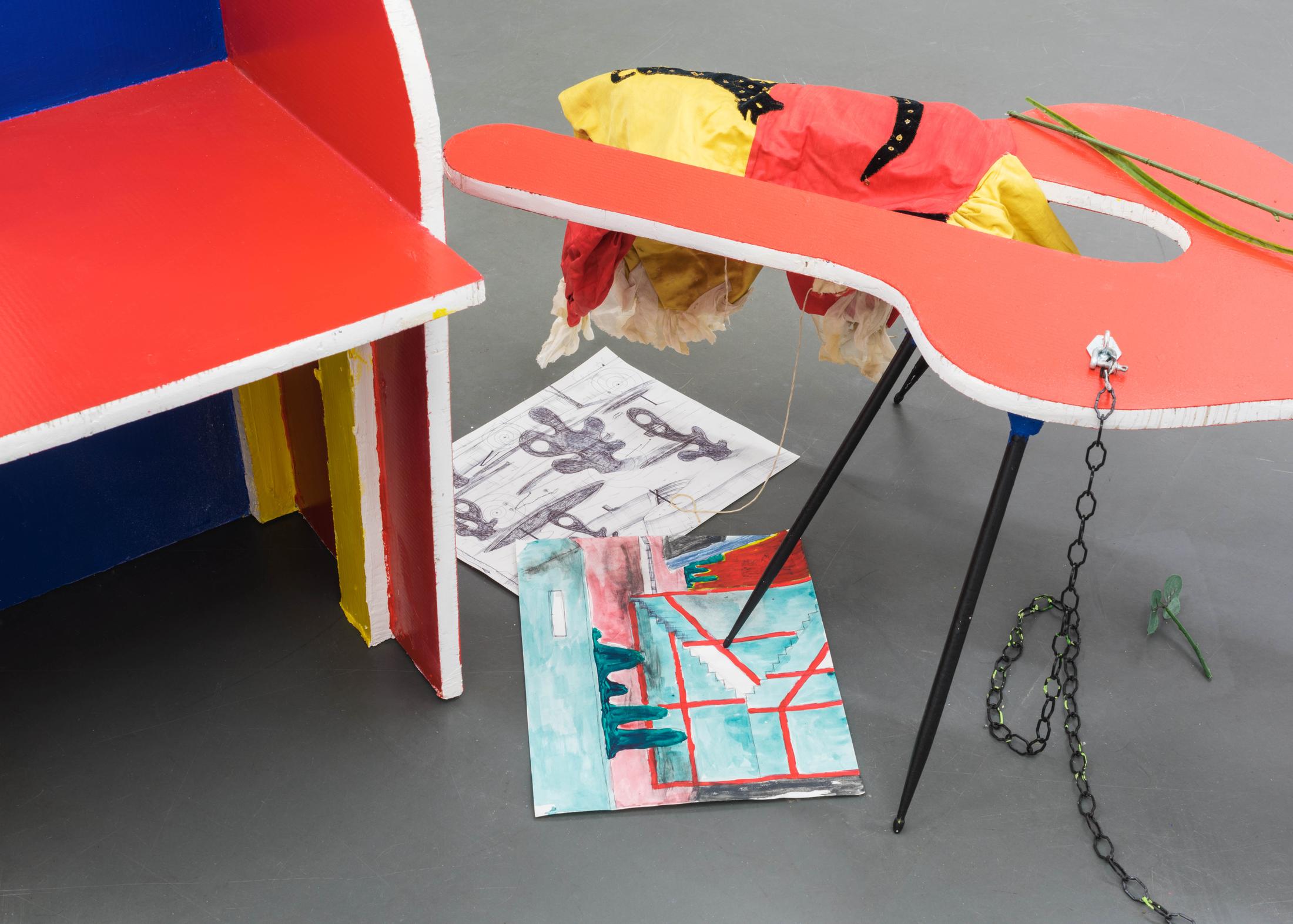 Exhibition View Veit Laurent Kurz "Home Where There Is None II (AOA Series), 2018" at Weiss Falk / Courtesy: Weiss Falk and the artist