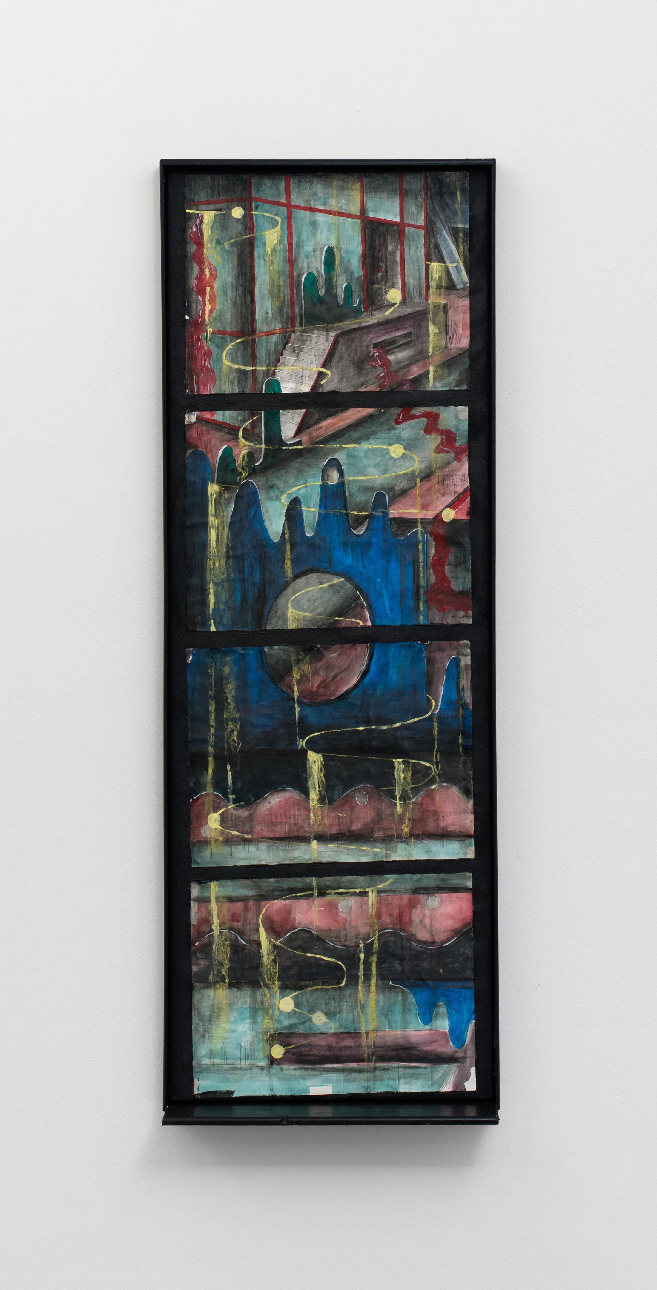 Exhibition View Veit Laurent Kurz "Window VIII (AOA Series), 2018" at Weiss Falk / Courtesy: Weiss Falk and the artist