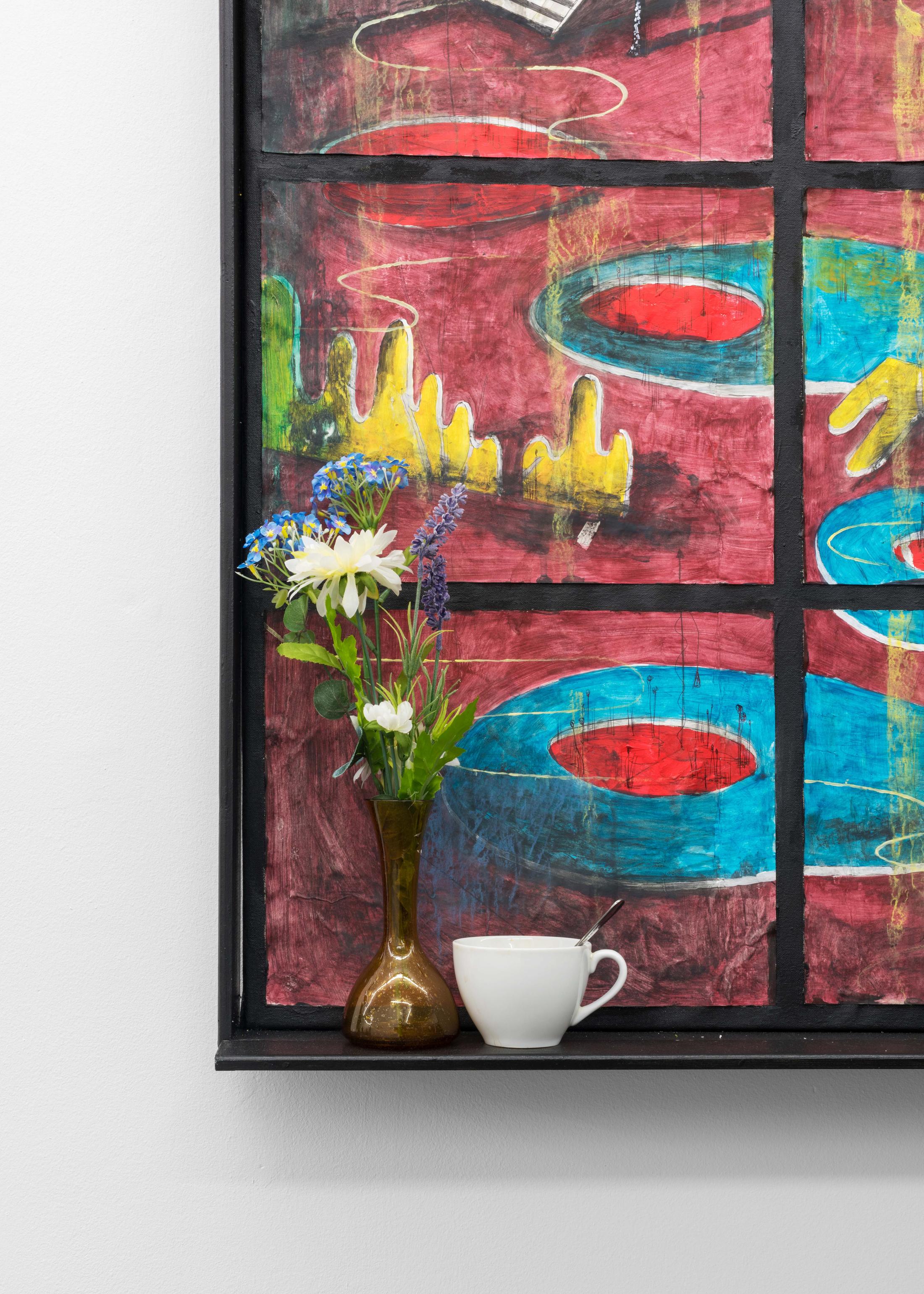 Exhibition View Veit Laurent Kurz "Window II (AOA Series), 2018" at Weiss Falk / Courtesy: Weiss Falk and the artist