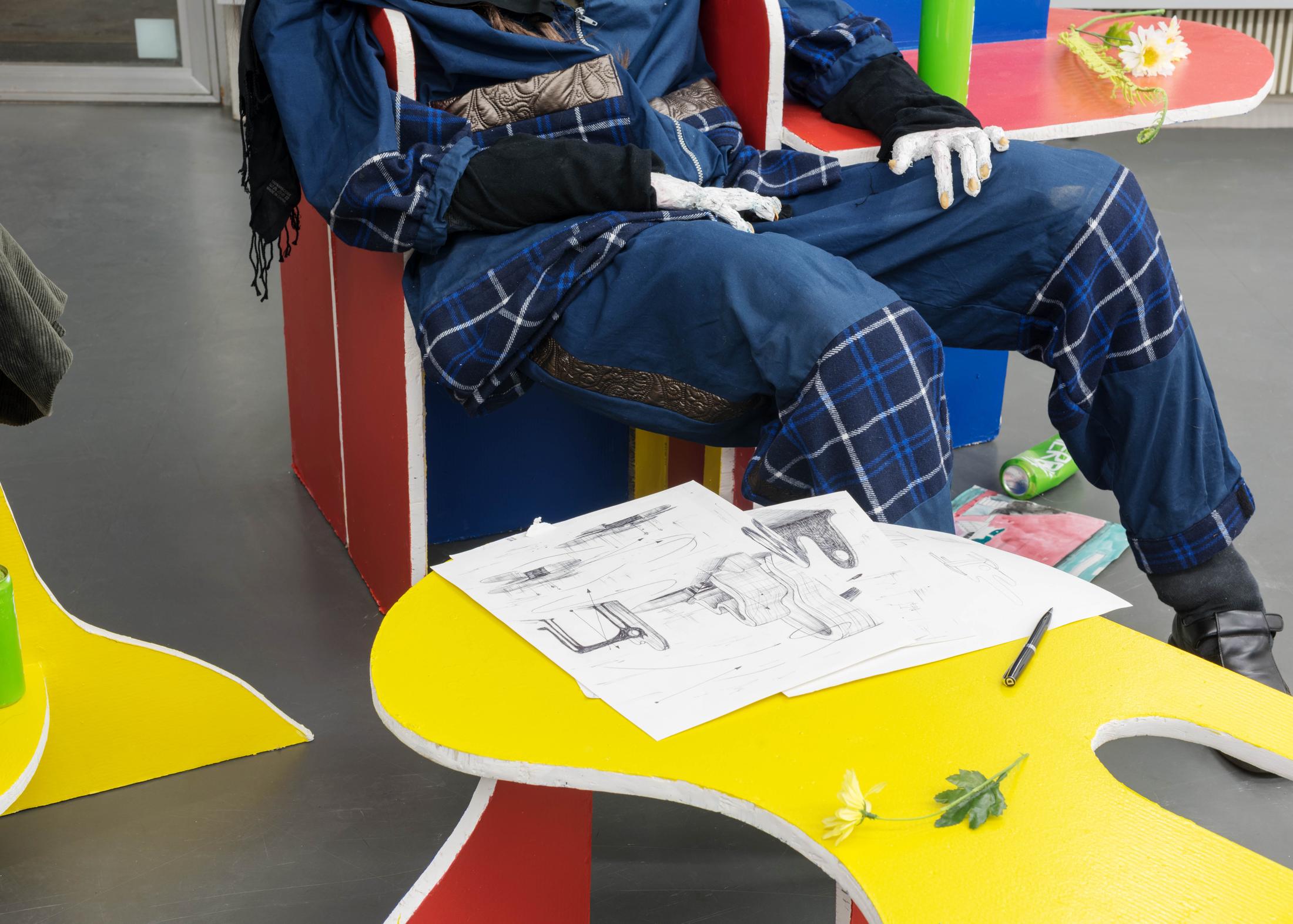 Exhibition View Veit Laurent Kurz "Where There Is None I (AOA Series), 2018" at Weiss Falk / Courtesy: Weiss Falk and the artist