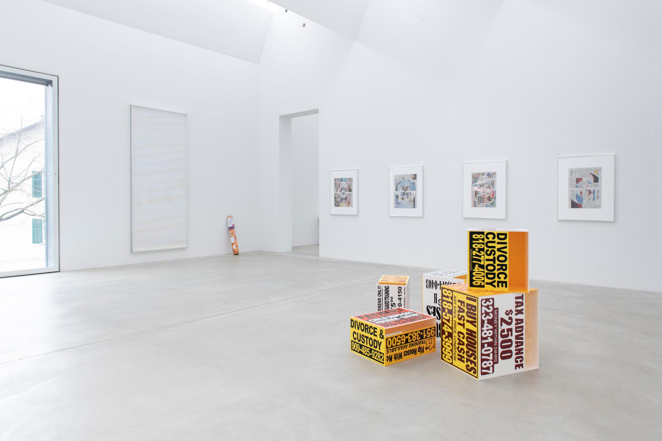 Exhibition View Walead Beshty Soloshow «Standard Deviations» at Kunst Museum Winterthur, Winterthur, 2020 / Photo: Reto Kaufmann / Courtesy: the artist and Kunst Museum Winterthur