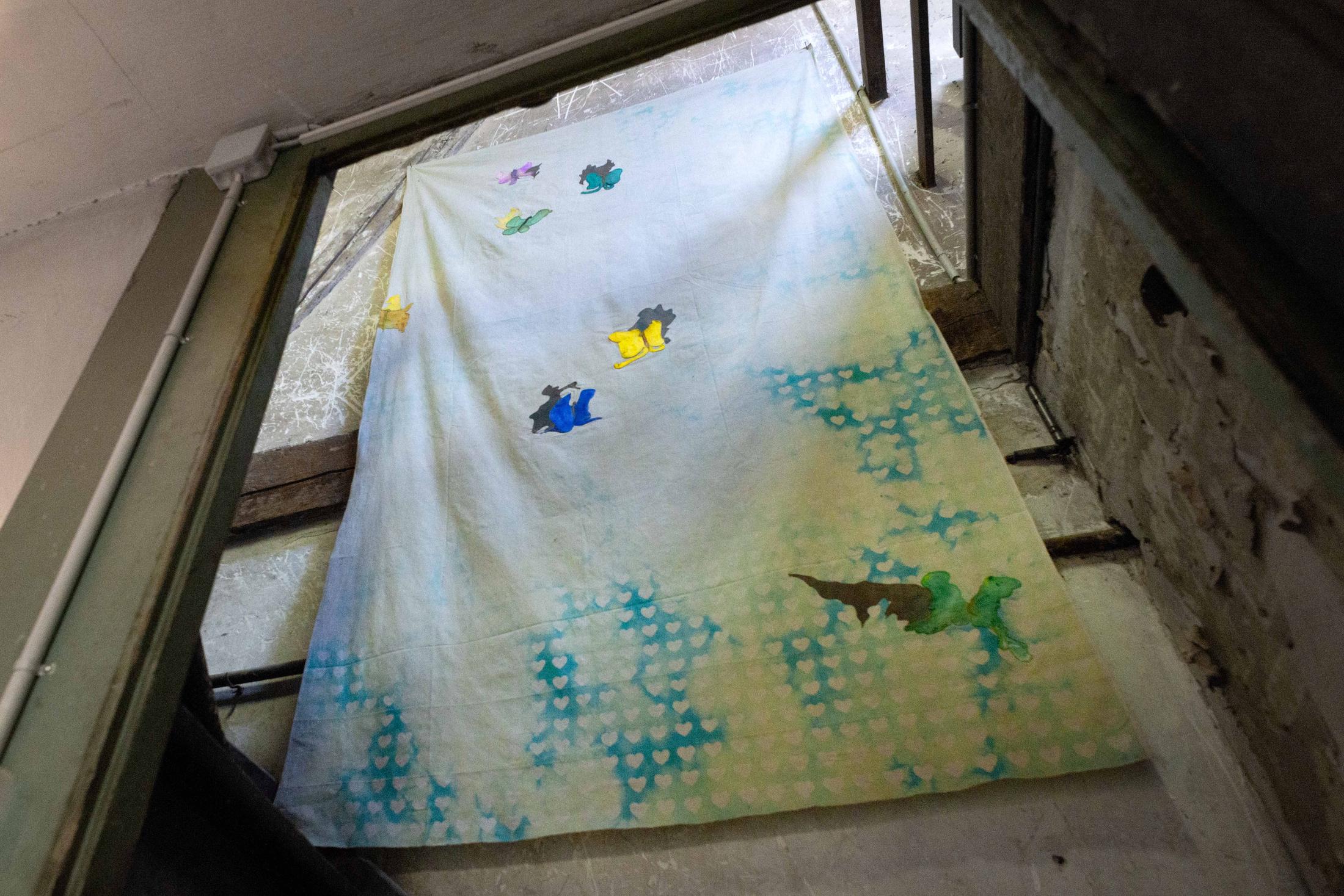 Exhibition View Groupshow «Watercolours, Chapter I» at Weiss Falk, Basel, 2020 / Photo: Flavio Karrer / Courtesy: the artists and Weiss Falk