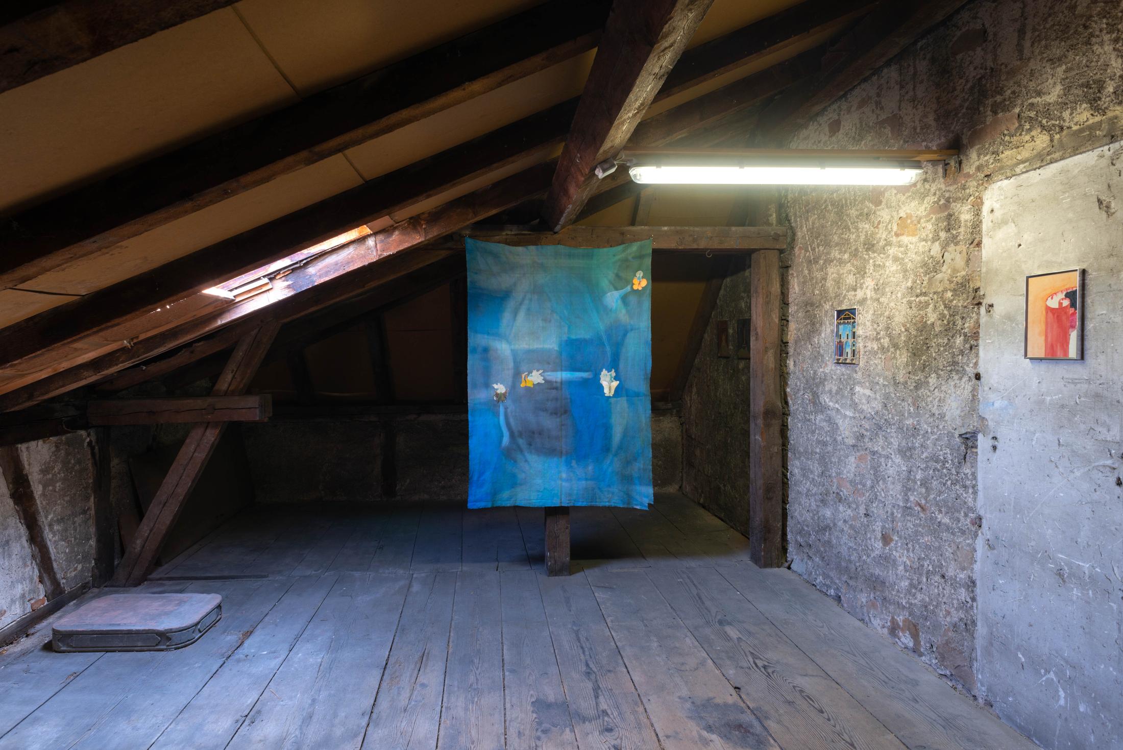 Exhibition View Groupshow «Watercolours, Chapter I» at Weiss Falk, Basel, 2020 / Photo: Flavio Karrer / Courtesy: the artists and Weiss Falk