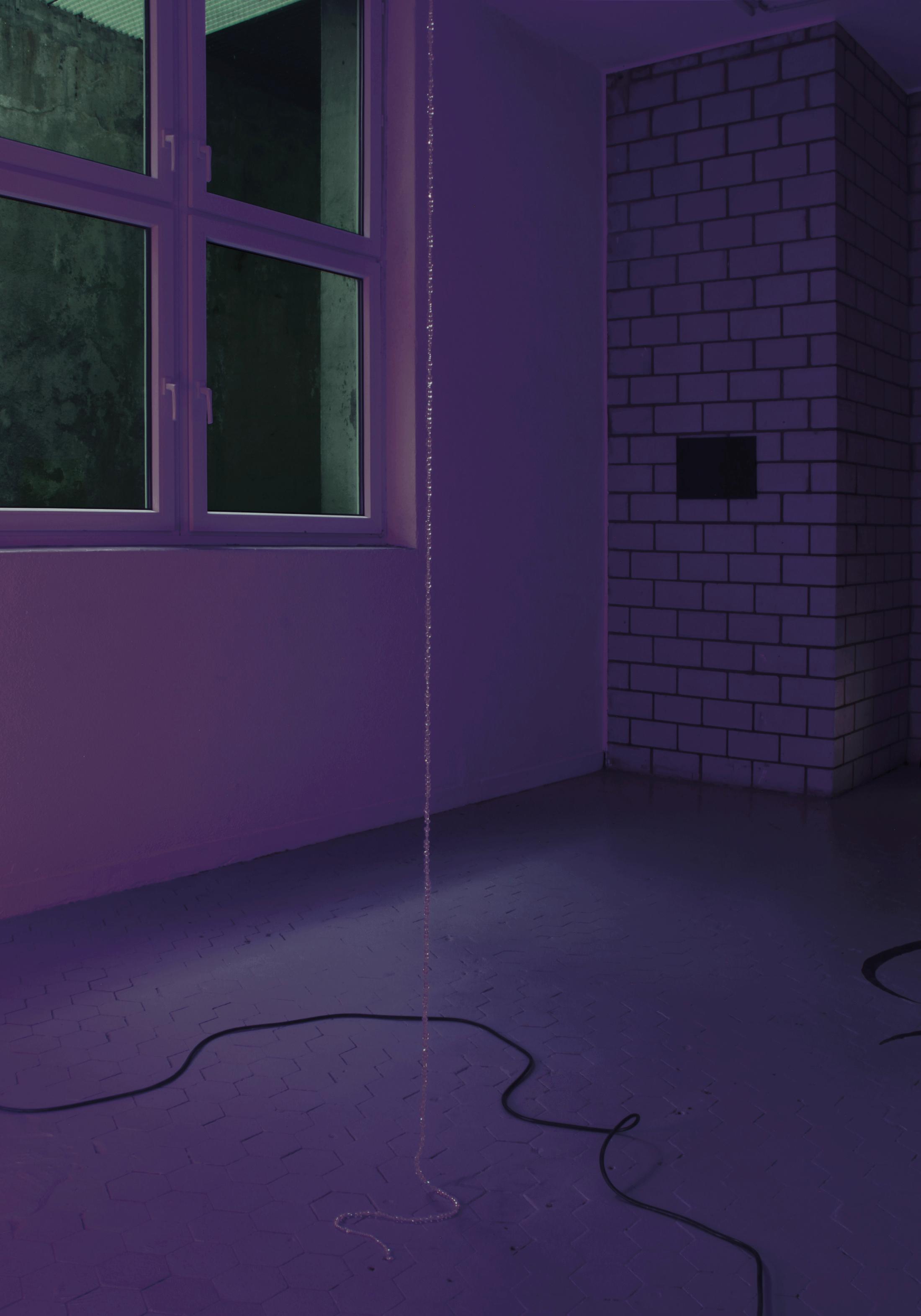 Exhibition View Group Show «What does Anything mean? Basically; view on Ruiz Stephinson, Rain of Personal Ecstasy, 2022» at Sgomento, Zurich, 2022 / Photo: SZ / Courtesy: the artists and Sgomento