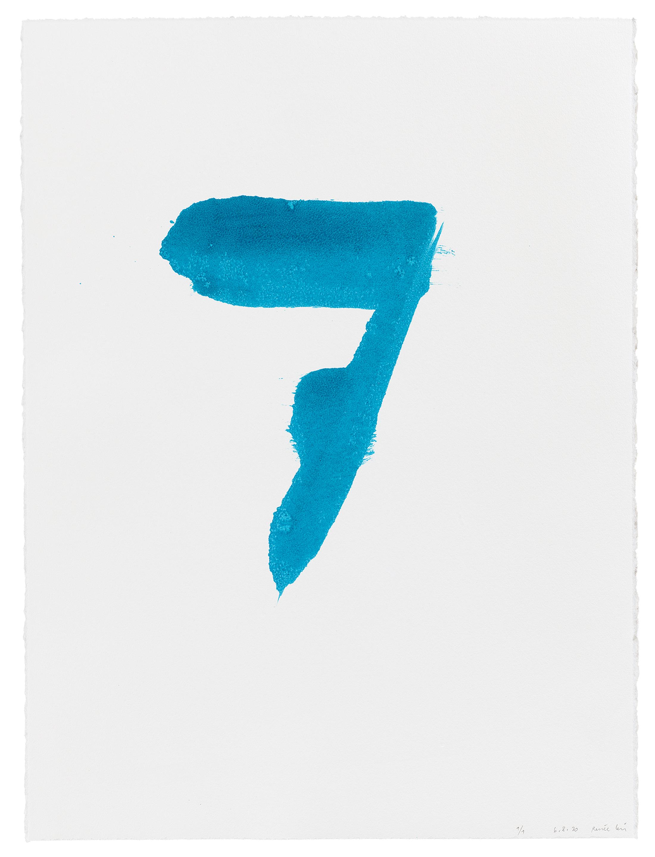 Exhibition View Groupshow «When color becomes form; view on Renée Levi, 06.08.20, 2020, 75x55 cm, Monotype, 27» at VFO, Zurich, 2020 / Photo: Bernhard Strauss / Courtesy: the artists and VFO