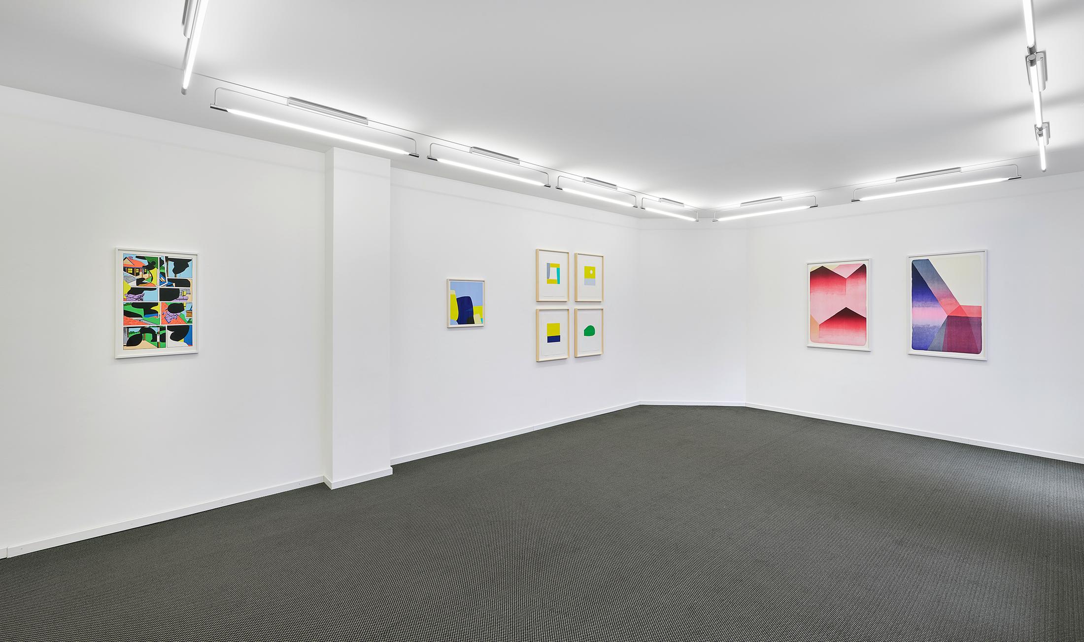 Exhibition View Groupshow «When color becomes form» at VFO, Zurich, 2020 / Photo: Bernhard Strauss / Courtesy: the artists and VFO
