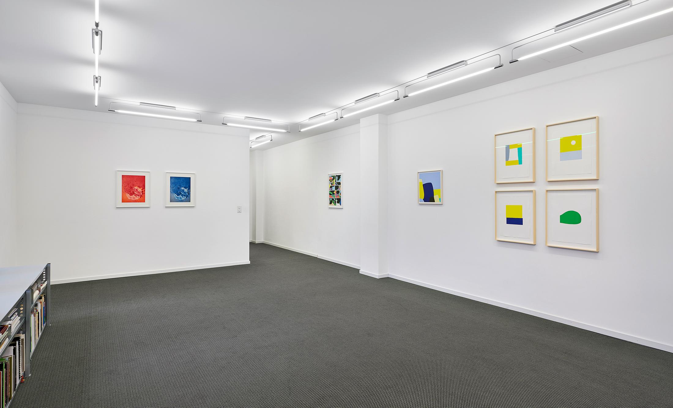 Exhibition View Groupshow «When color becomes form» at VFO, Zurich, 2020 / Photo: Bernhard Strauss / Courtesy: the artists and VFO