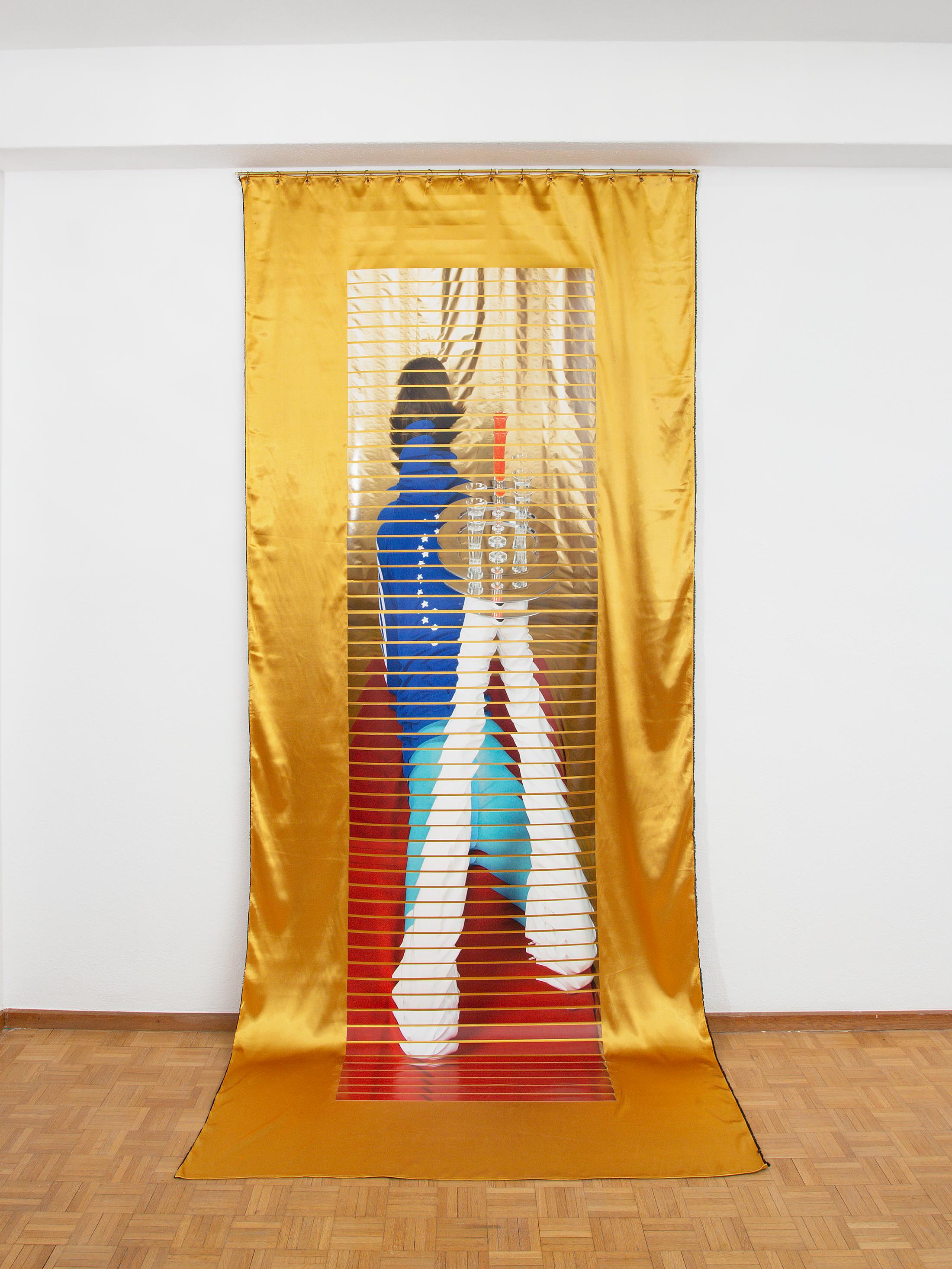 Exhibition View Group Show «When Red and White ain’t so Black and White, view on Ala Savashevich, Two portrets, 2021» at Sentiment, Zurich, 2022 / Photo: Julien Gremaud / Courtesy: the artists and Sentiment