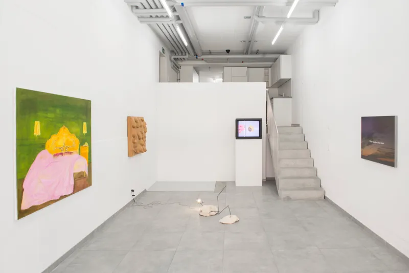 Exhibition View Group Show «Why do we say a house burns down, when the fire is burning up?» at All Stars, Lausanne, 2022 / Photo: Simon Rimaz / Courtesy: the artists and All Stars