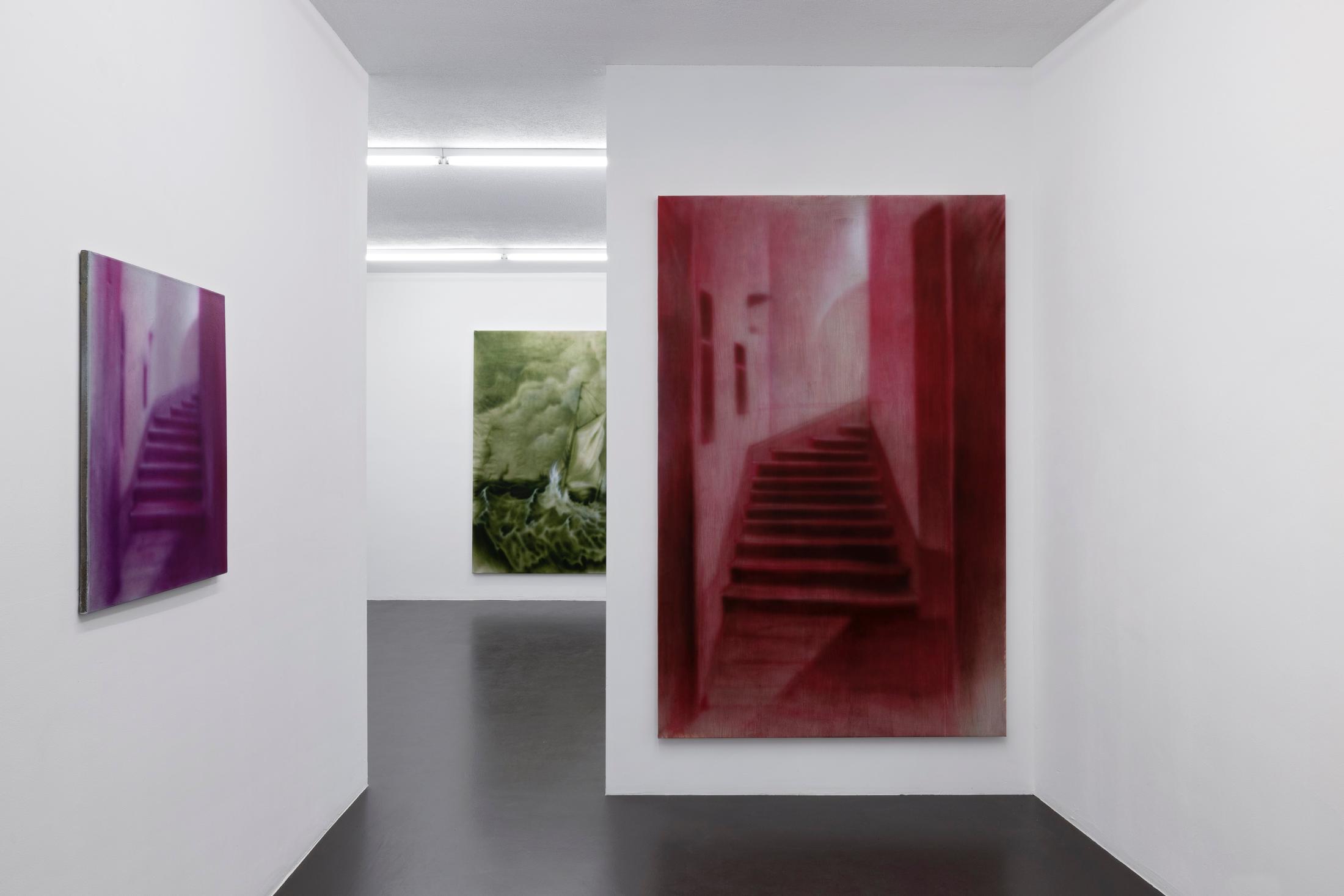 Exhibition View Will Sheldon Solo Show «Luxury Loneliness» at Weiss Falk, Basel, 2022 / Photo: Gina Folly / Courtesy: the artist and Weiss Falk