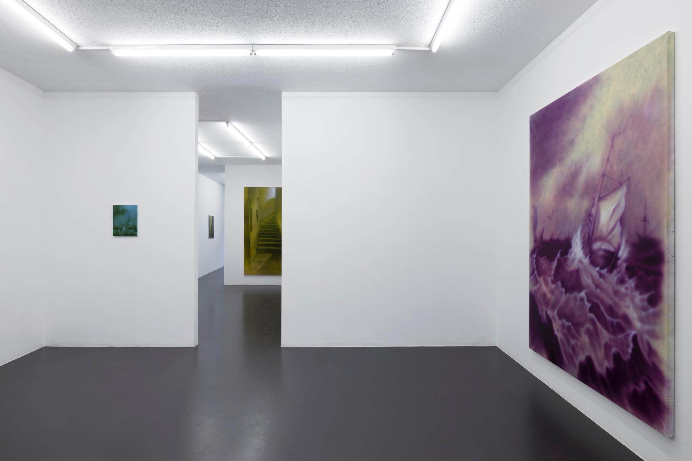 Exhibition View Will Sheldon Solo Show «Luxury Loneliness» at Weiss Falk, Basel, 2022 / Photo: Gina Folly / Courtesy: the artist and Weiss Falk