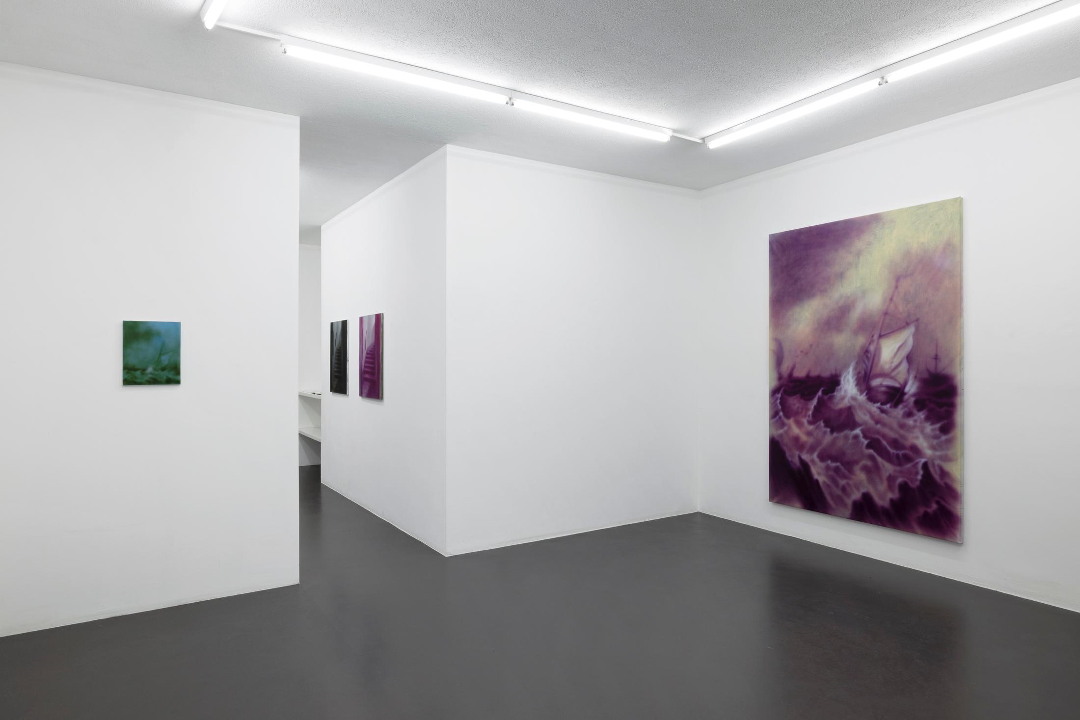 Exhibition View Will Sheldon Solo Show «Luxury Loneliness» at Weiss Falk, Basel, 2022 / Photo: Gina Folly / Courtesy: the artist and Weiss Falk