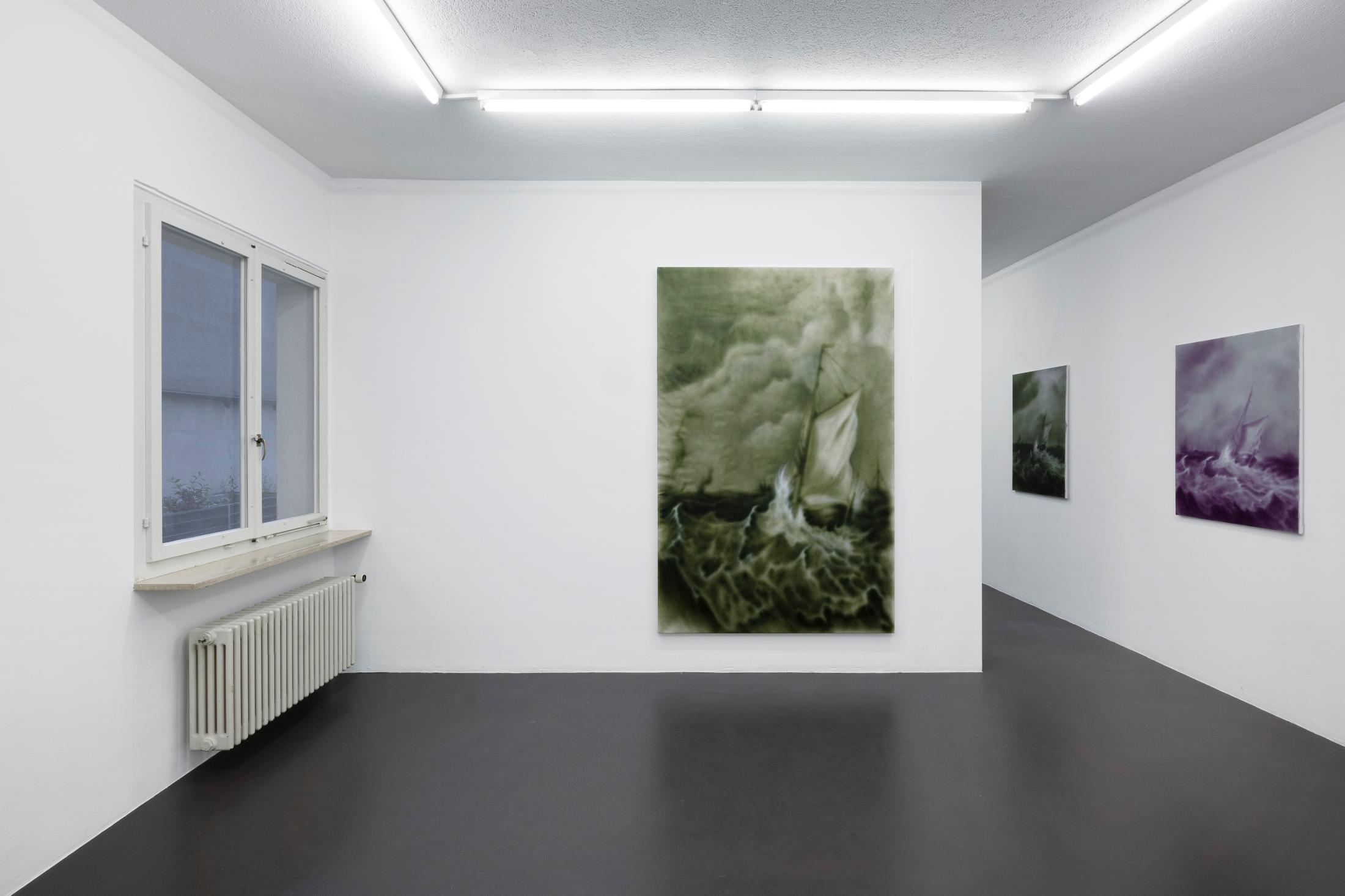Exhibition View Will Sheldon Solo Show «Luxury Loneliness» at Weiss Falk, Basel, 2022 / Photo: Gina Folly / Courtesy: the artist and Weiss Falk
