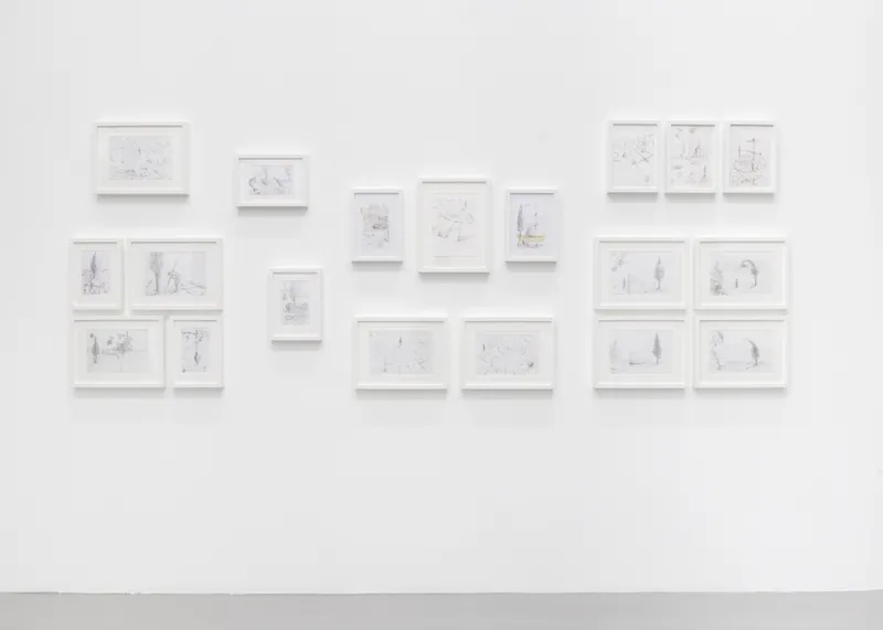 Exhibition View Yuval Yairi Soloshow «Cyphers & Cypresses» at Fabienne Levy, Lausanne, 2019 / Photo: Guillaume Baeriswyl / Courtesy: the artist and Fabienne Levy