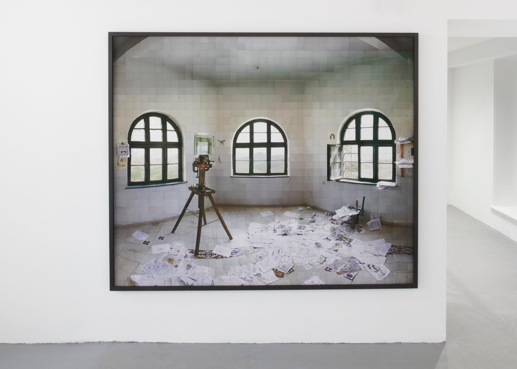 Exhibition View Yuval Yairi Soloshow «Cyphers & Cypresses; view on Eastern Gust, 2019» at Fabienne Levy, Lausanne, 2019 / Photo: Guillaume Baeriswyl / Courtesy: the artist and Fabienne Levy