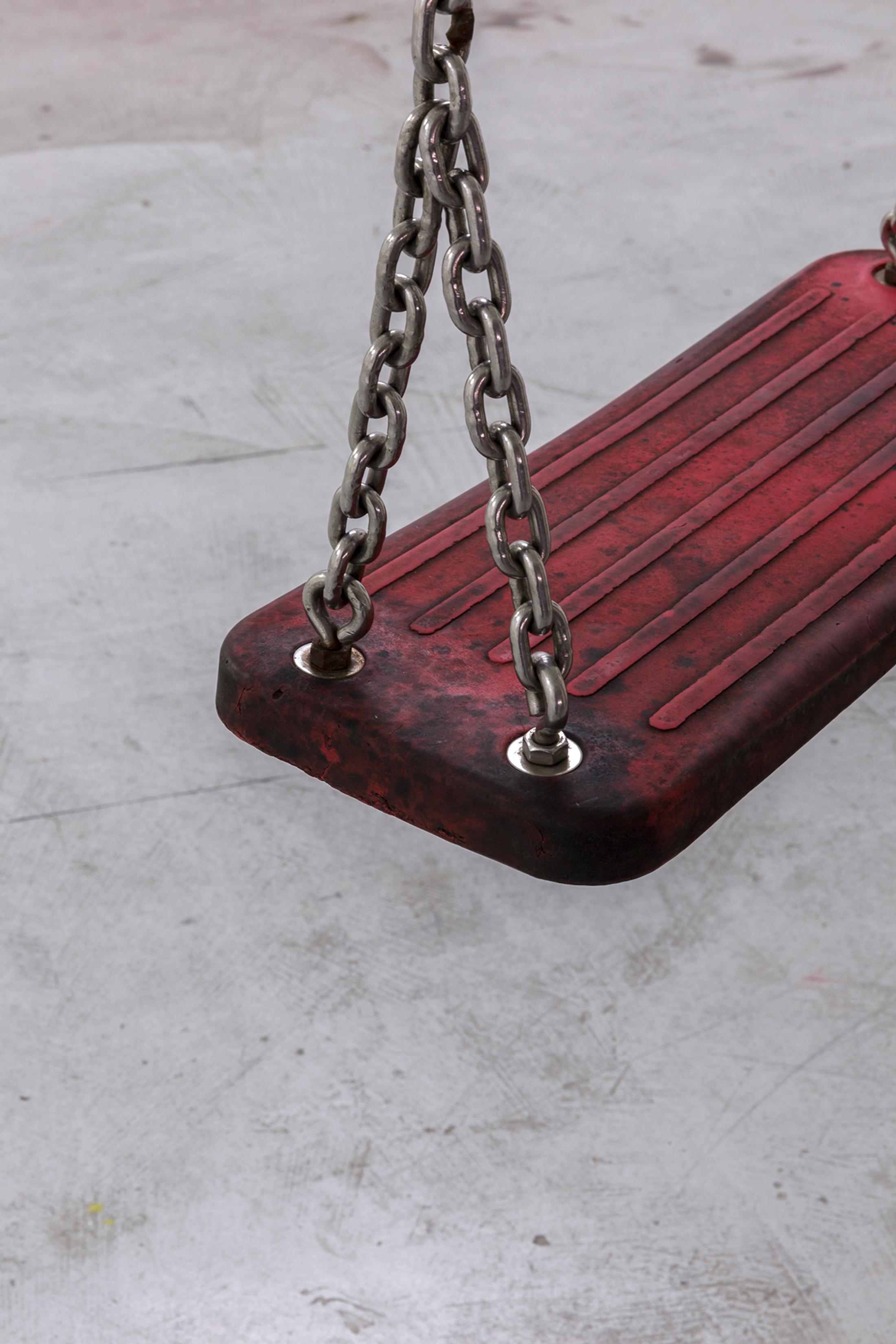 Exhibition View Group Show «Shifting Destinations; view on Zoé Cornelius, Printemps, 2023» at 13 Vitrine hosted by L'Espace du Fond, Lausanne, 2023 / Photo: 13 Vitrine / Courtesy: the artist and 13 Vitrine