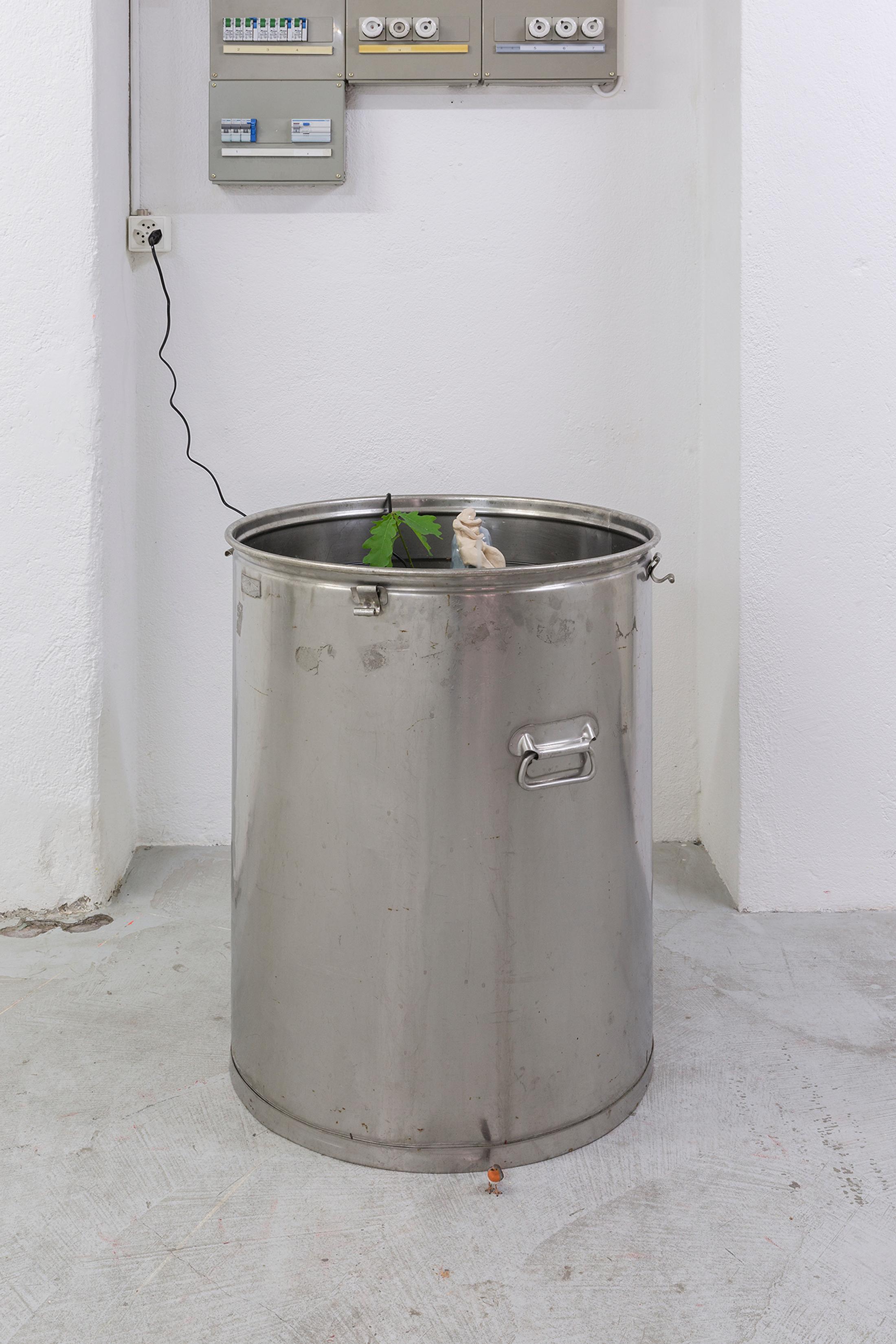 Exhibition View Group Show «Shifting Destinations; view on Zoé Cornelius, Andromède, 2017-2023» at 13 Vitrine hosted by L'Espace du Fond, Lausanne, 2023 / Photo: 13 Vitrine / Courtesy: the artist and 13 Vitrine