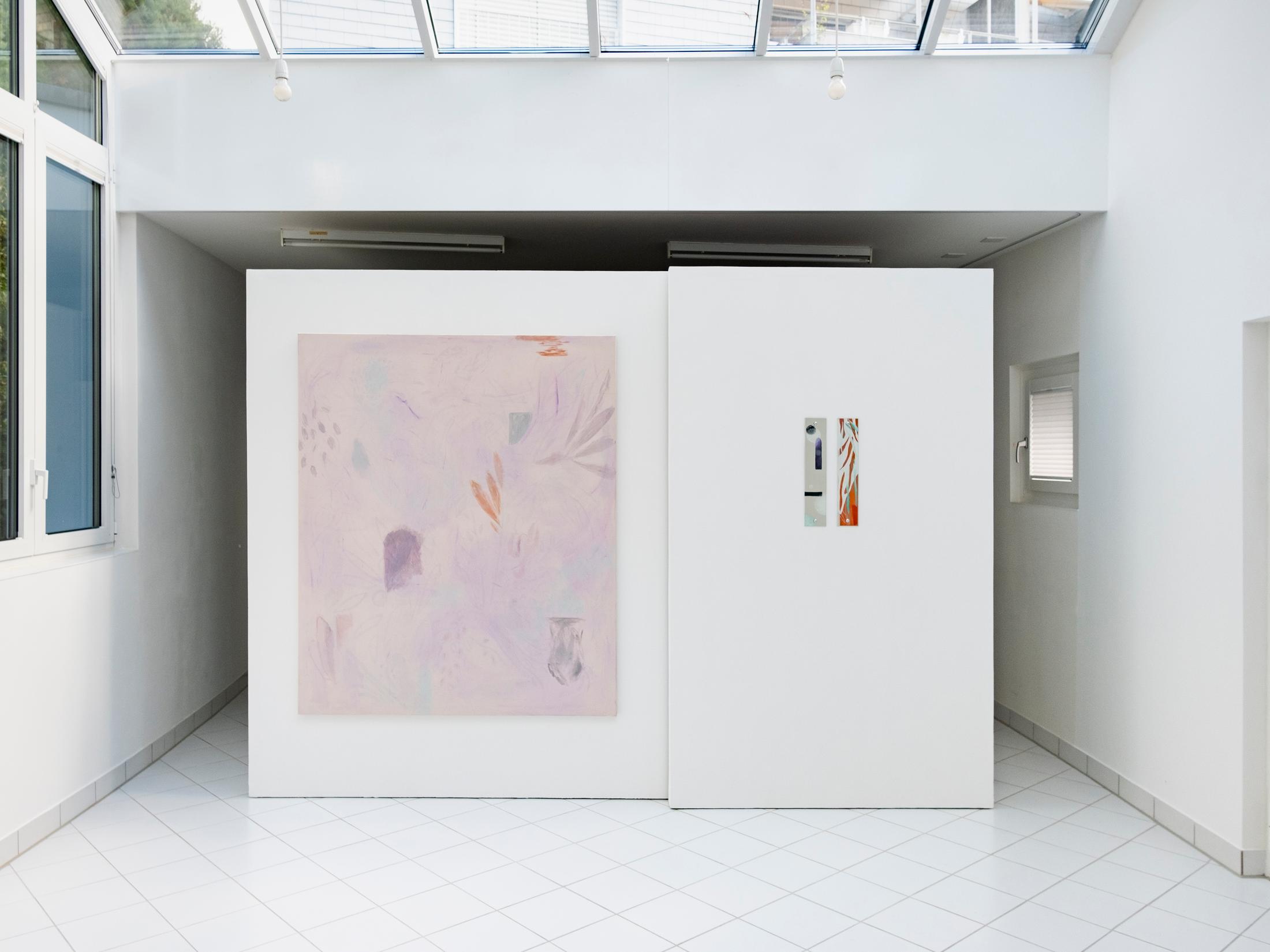 Exhibition View Zoé de Soumagnat Solo Show «The waters doubly sleep» at A. Romy Gallery, Zurich, 2022 / Photo: Philip Frowein / Courtesy: the artist and A. Romy Gallery