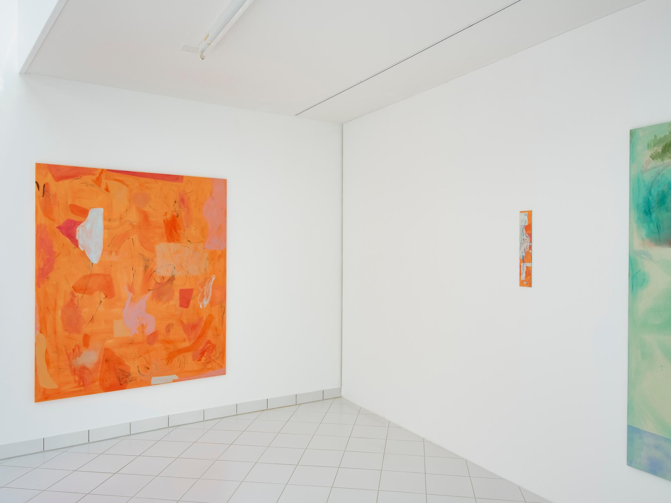 Exhibition View Zoé de Soumagnat Solo Show «The waters doubly sleep» at A. Romy Gallery, Zurich, 2022 / Photo: Philip Frowein / Courtesy: the artist and A. Romy Gallery