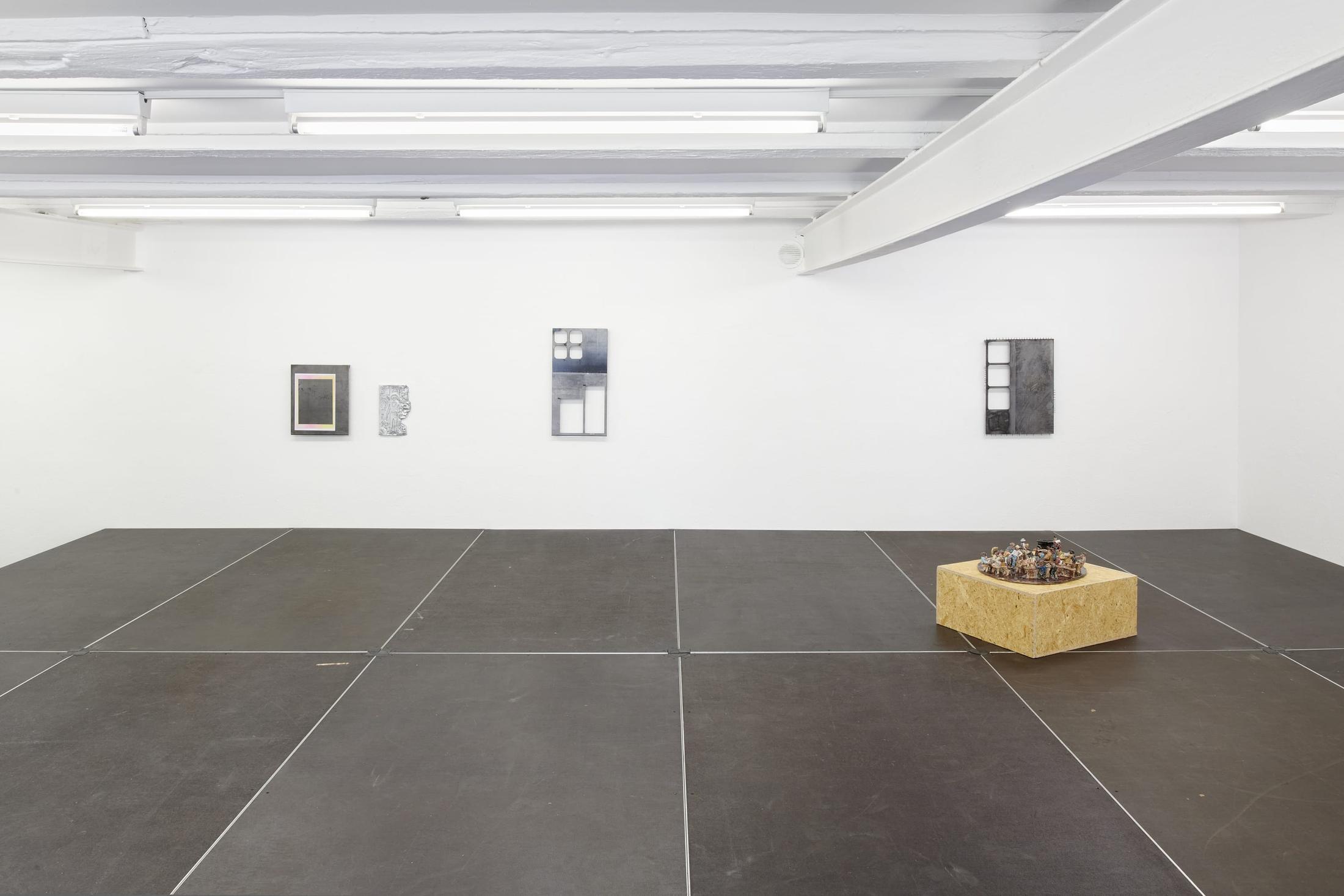 Exhibition View Group Show «A Beautiful Life» at WallStreet, Fribourg, 2021 / Photo: Guillaume Python / Courtesy: the artists and WallStreet