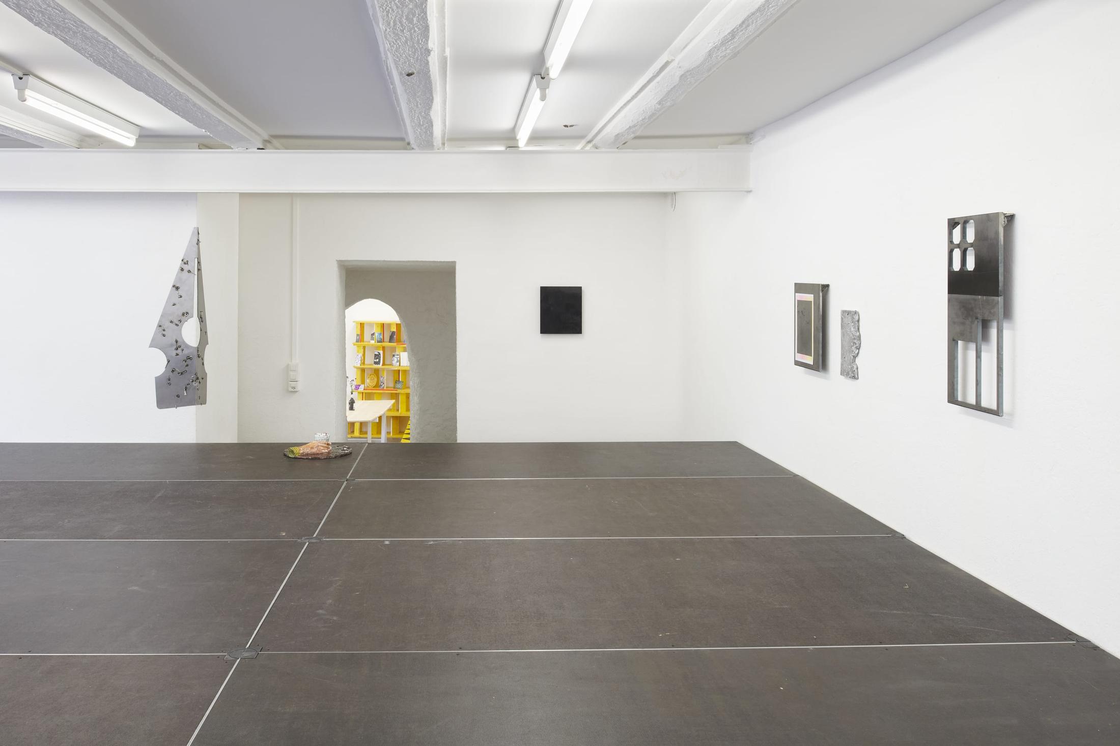 Exhibition View Group Show «A Beautiful Life» at WallStreet, Fribourg, 2021 / Photo: Guillaume Python / Courtesy: the artists and WallStreet