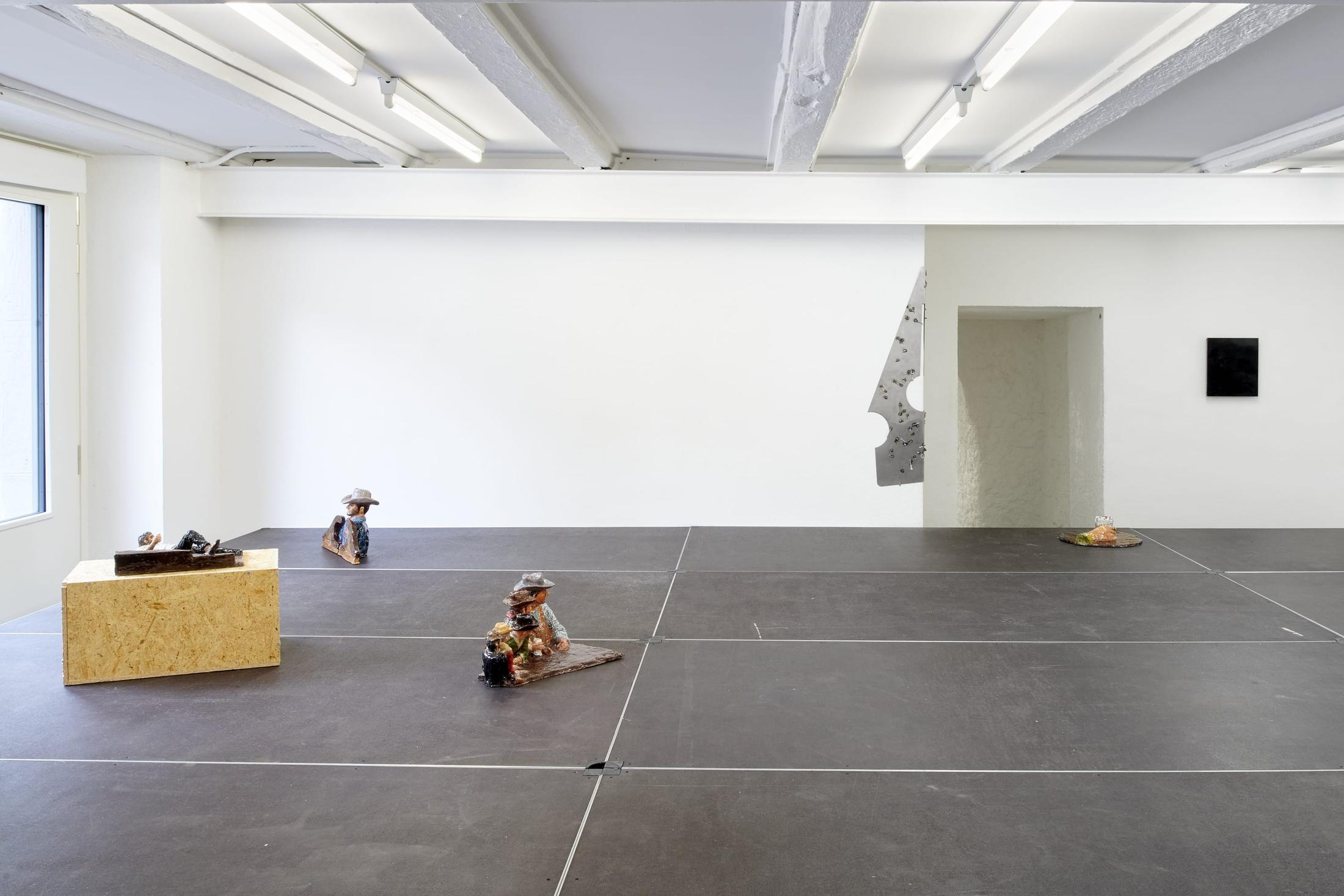 Exhibition View Group Show «A Beautiful Life» at WallStreet, Fribourg, 2021 / Photo: Guillaume Python / Courtesy: the artists and WallStreet