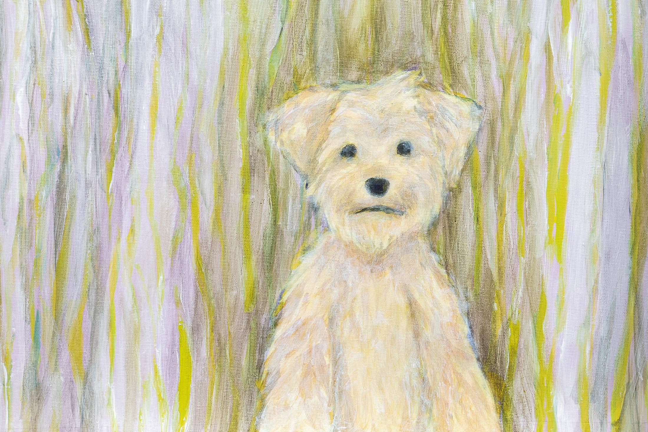 Exhibition View Adam Cruces Solo Show «Eavesdropping; view on Adam Cruces, Waiting (Detail), 2022, Wood, paint, hardware, canvas, 90 x 120 cm open, 90 x 60 cm closed» at Blue Velvet Projects, Zurich, 2022 / Photo: Flavio Karrer / Courtesy: the artist and Blue Velvet Projects