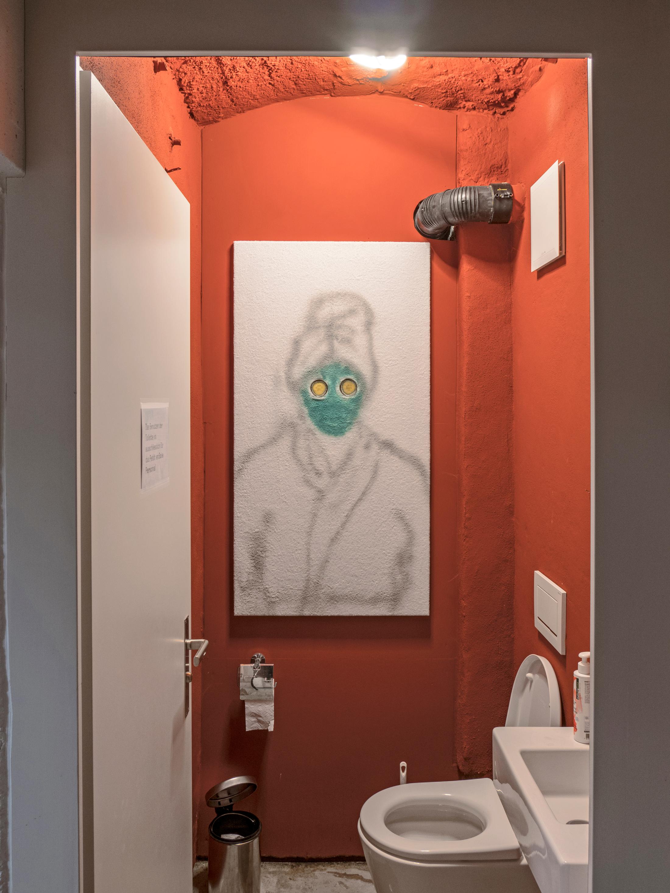 Exhibition View Adam Cruces Solo Show «When the Dust Settles; view on Adam Cruces, Relax, 2021» at Rindermarkt 23, 2021 / Photo and Courtesy: the artist and Rindermarkt 23