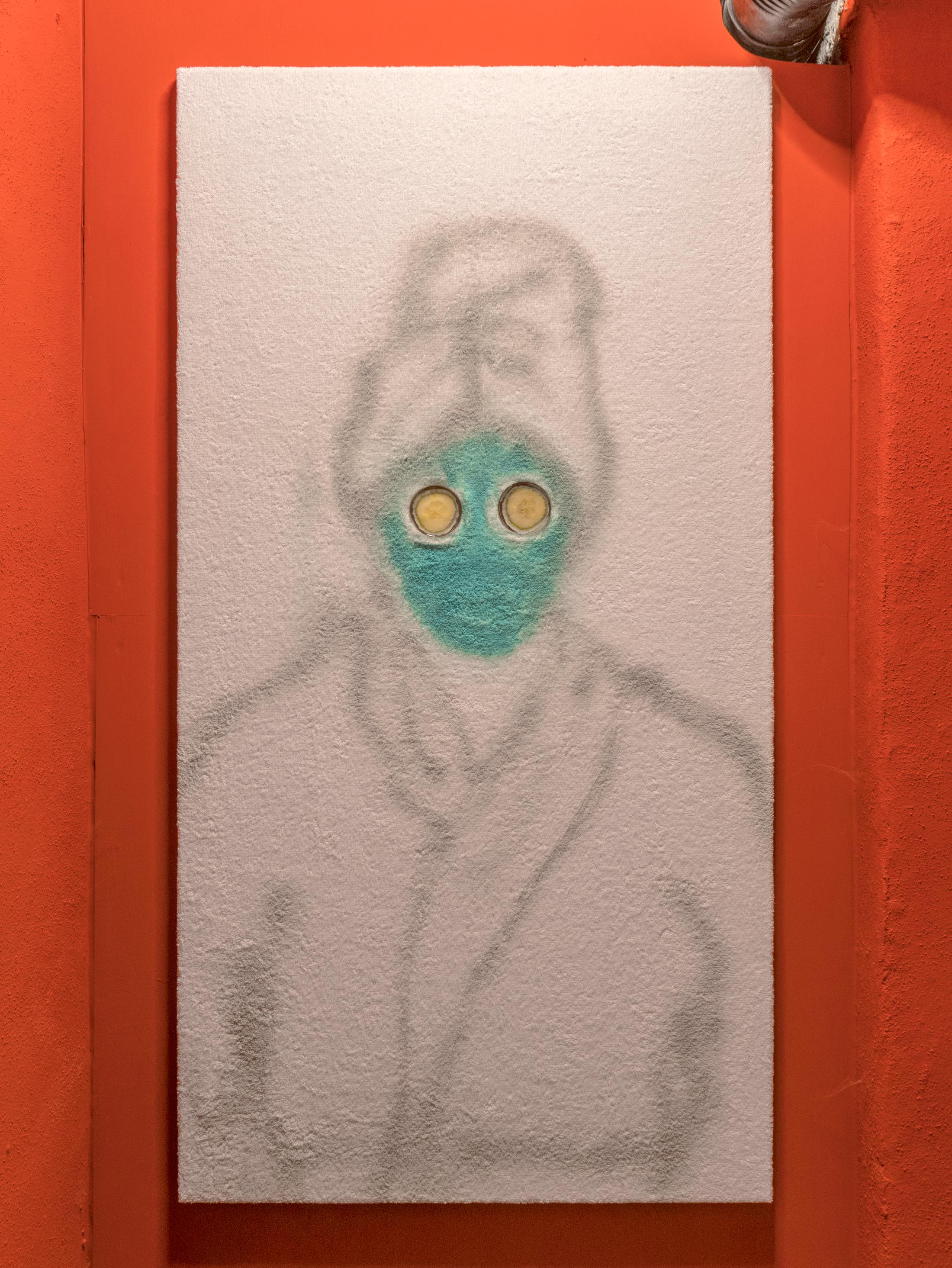 Exhibition View Adam Cruces Solo Show «When the Dust Settles; view on Adam Cruces, Relax, 2021» at Rindermarkt 23, 2021 / Photo and Courtesy: the artist and Rindermarkt 23