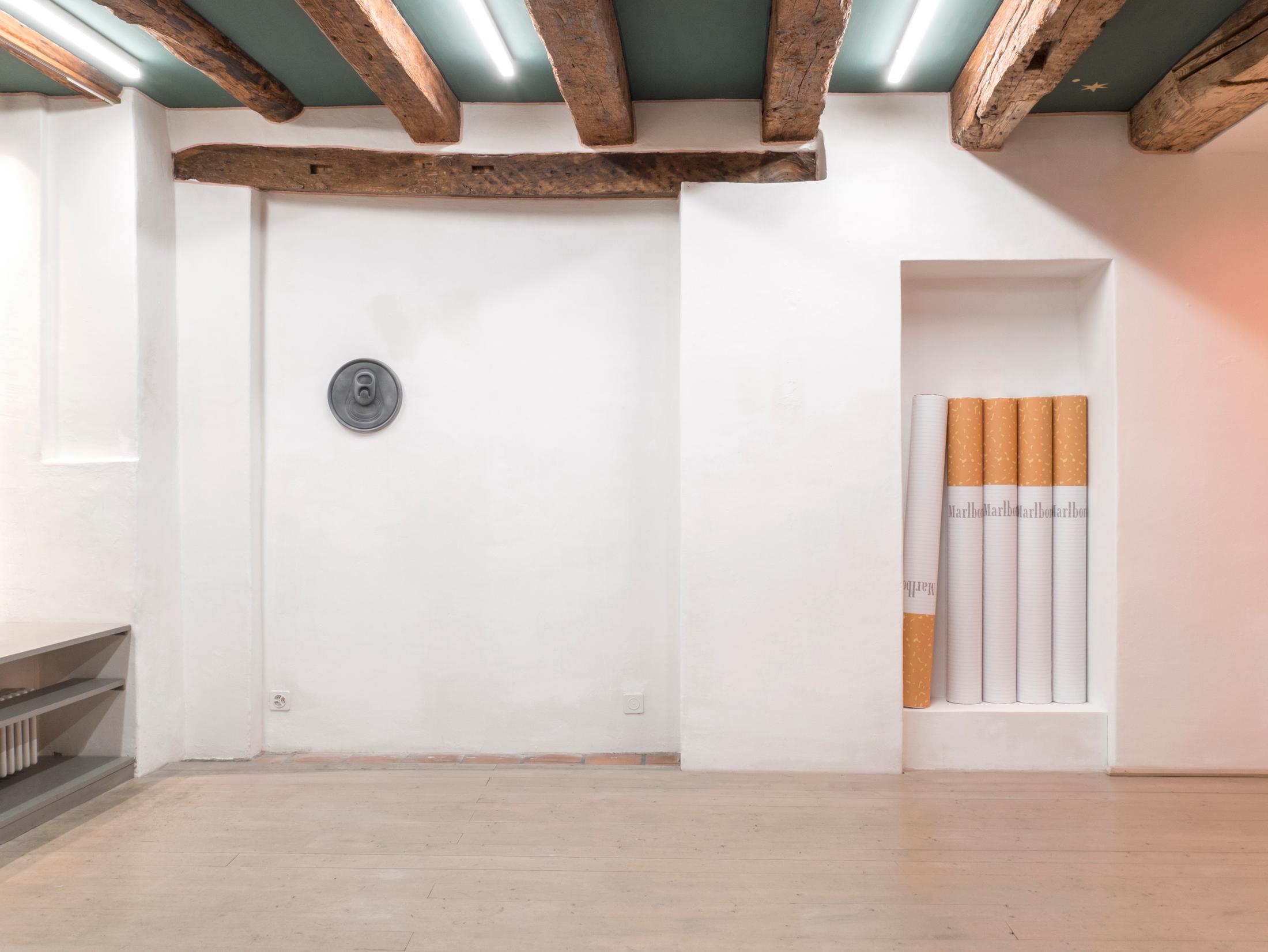 Exhibition View Adam Cruces Solo Show «When the Dust Settles» at Rindermarkt 23, 2021 / Photo and Courtesy: the artist and Rindermarkt 23