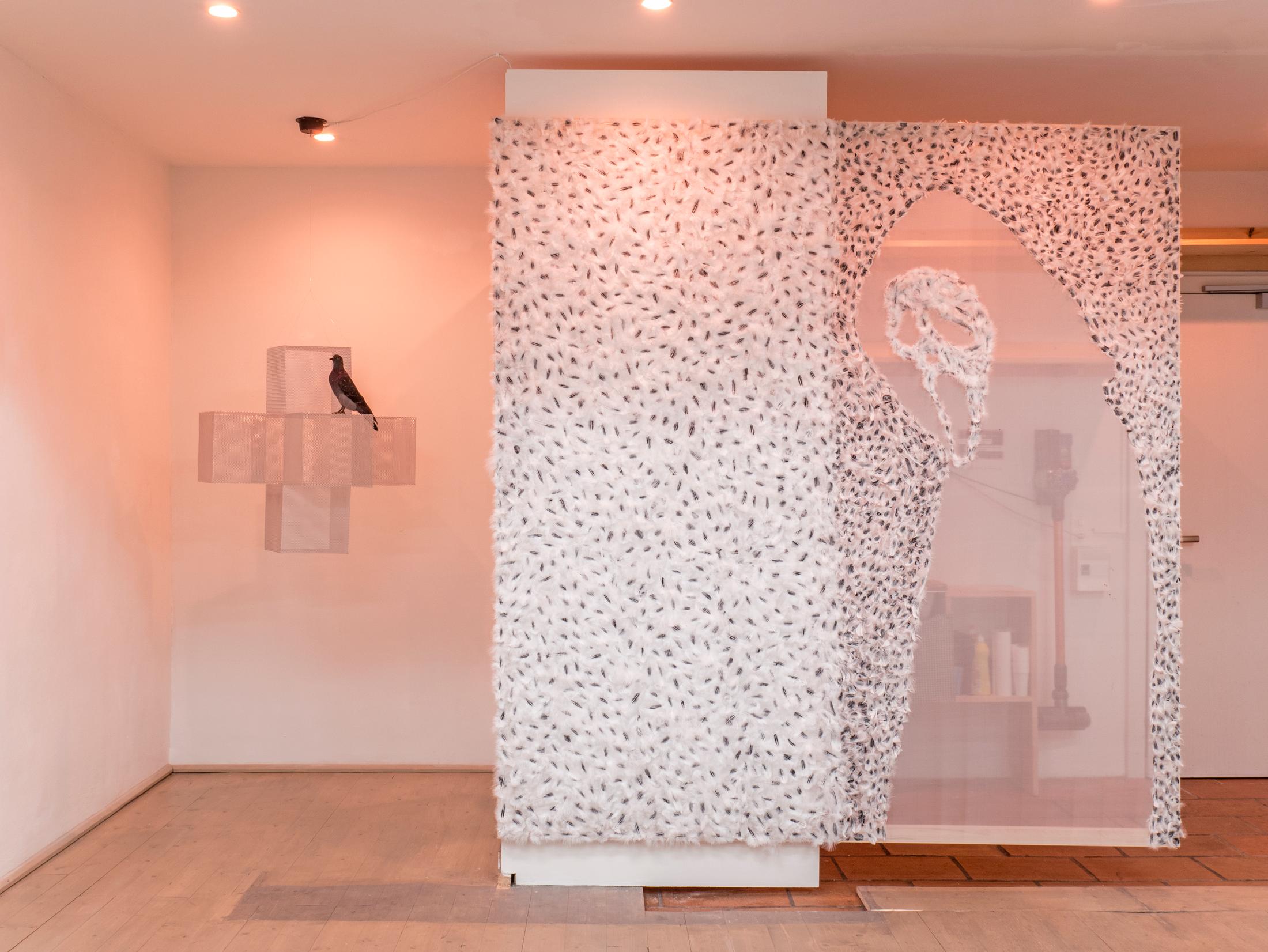 Exhibition View Adam Cruces Solo Show «When the Dust Settles» at Rindermarkt 23, 2021 / Photo and Courtesy: the artist and Rindermarkt 23