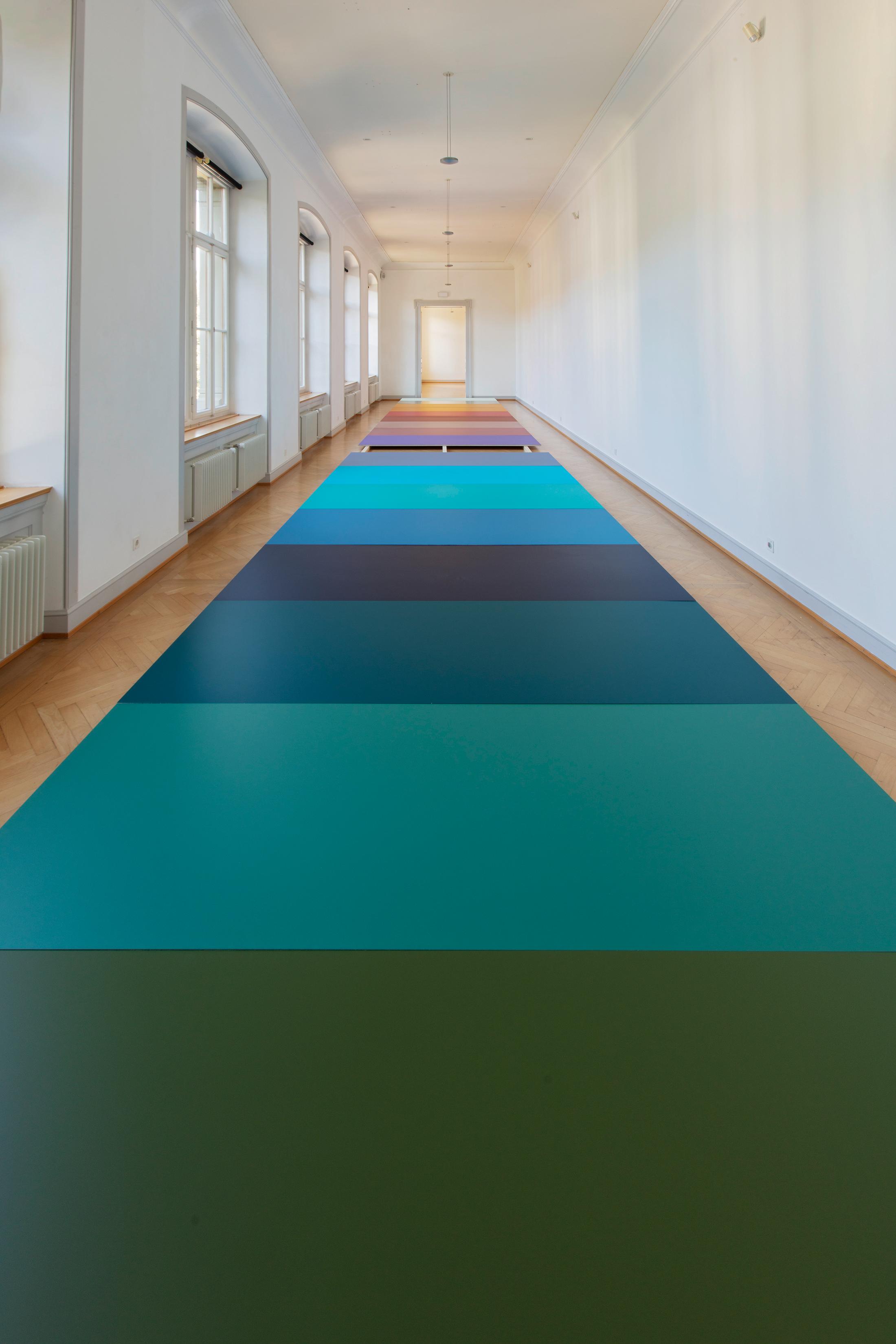 Exhibition View Adrian Schiess Soloshow «Painting 1980-2020» at Kunstmuseum St. Gallen, St. Gallen, 2020 / Photo: Stefan Rohner / Courtesy: the artist and Kunstmuseum St. Gallen