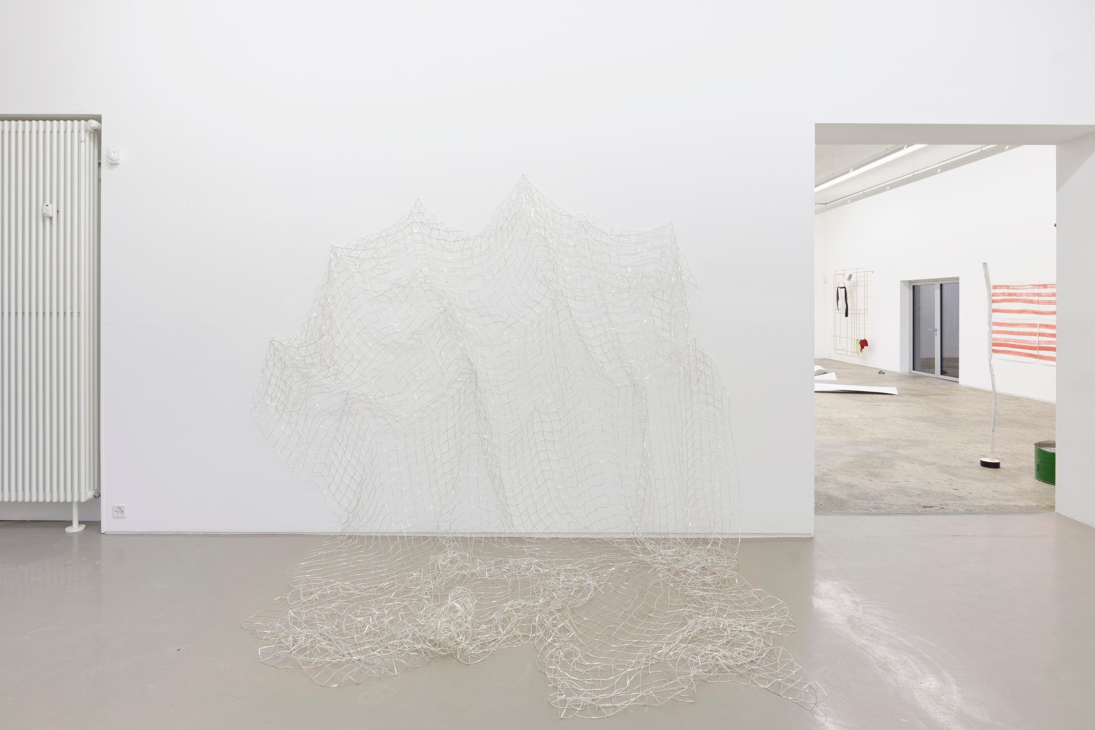 Exhibition View Group Show «Affinitäten; view on Fransziska Furter, Wavelans / Jharjhar, 2019/20» at Galerie Mark Müller, Zurich, 2022 / Photo: Conradin Frei / Courtesy: the artists and Galerie Mark Müller