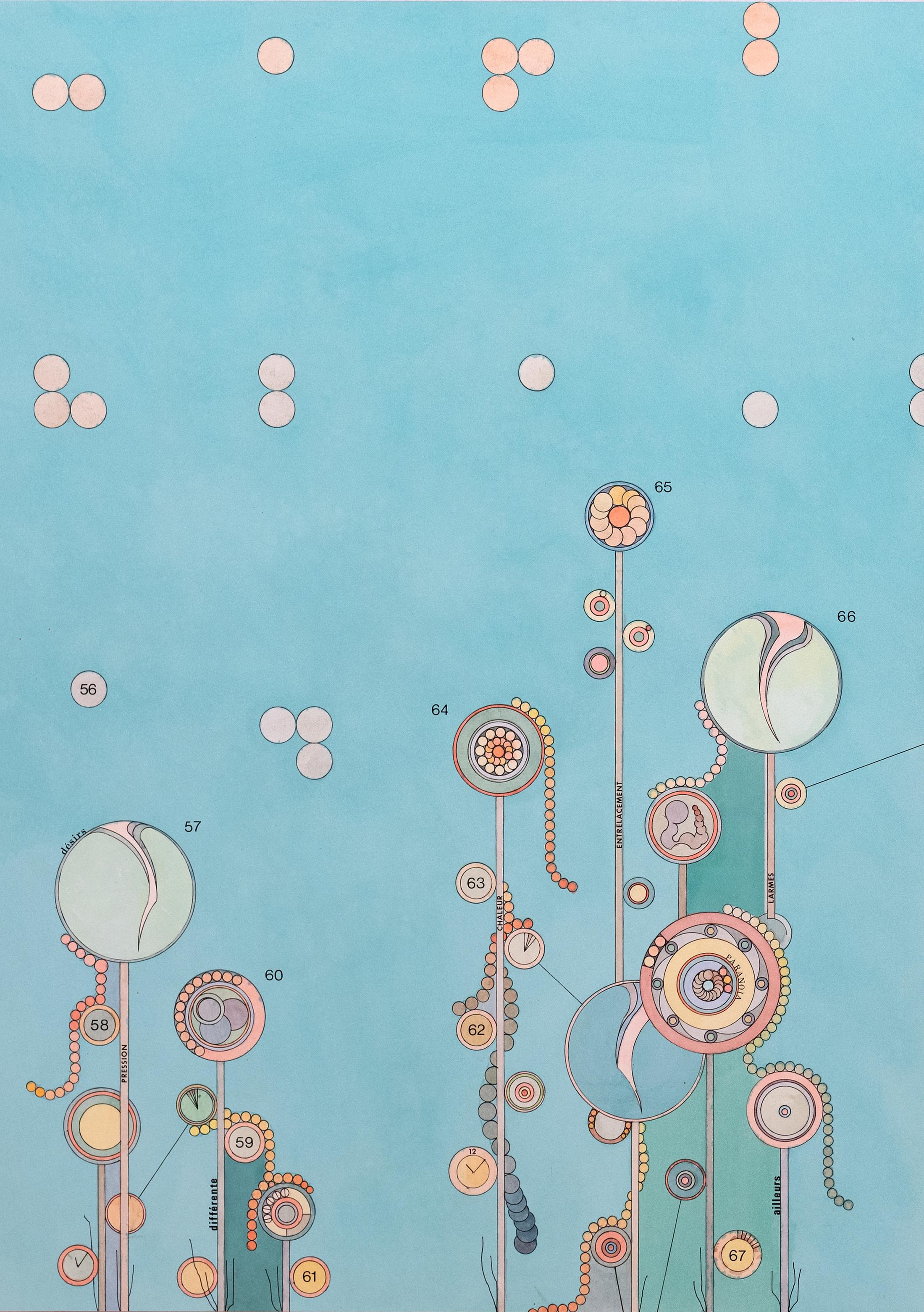 Exhibition View Alan Schmalz «Panorama; view on Alan Schmalz, désirs (larmes), 2021» at Sentiment, Zurich, 2021 / Photo: Flavio Karrer / Courtesy: the artist and Sentiment