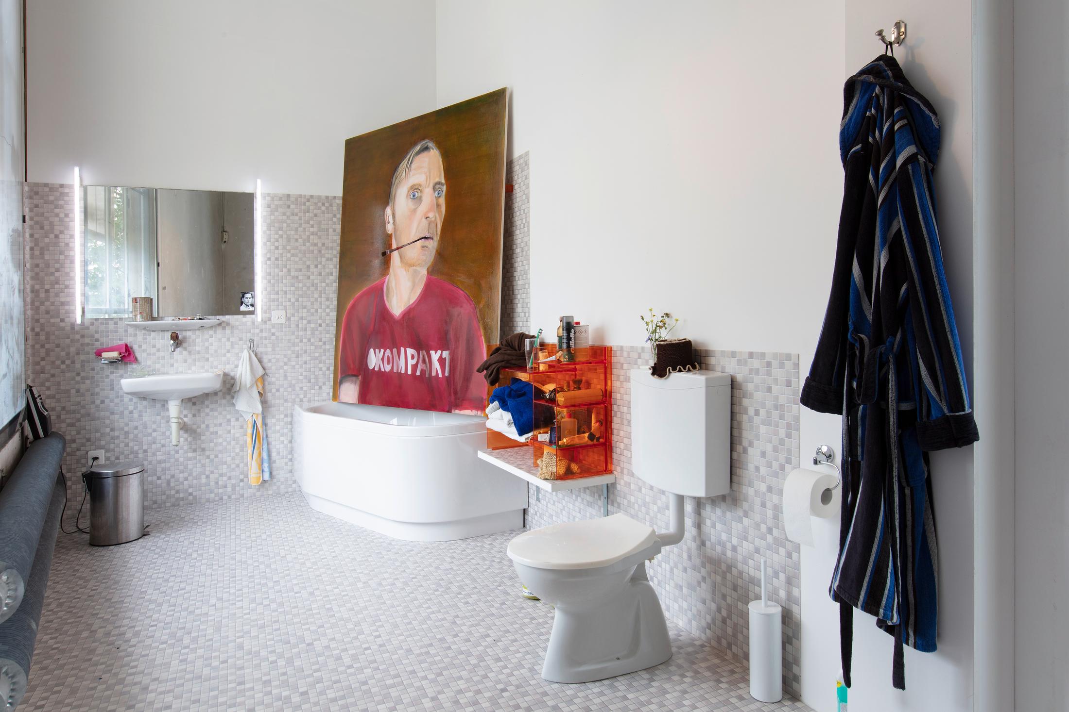 Exhibition View Albert Oehlen Soloshow «unfinished» at Lokremise, St. Gallen by Kunstmuseum St. Gallen / Photo: Stefan Rohner / Courtesy: the artist