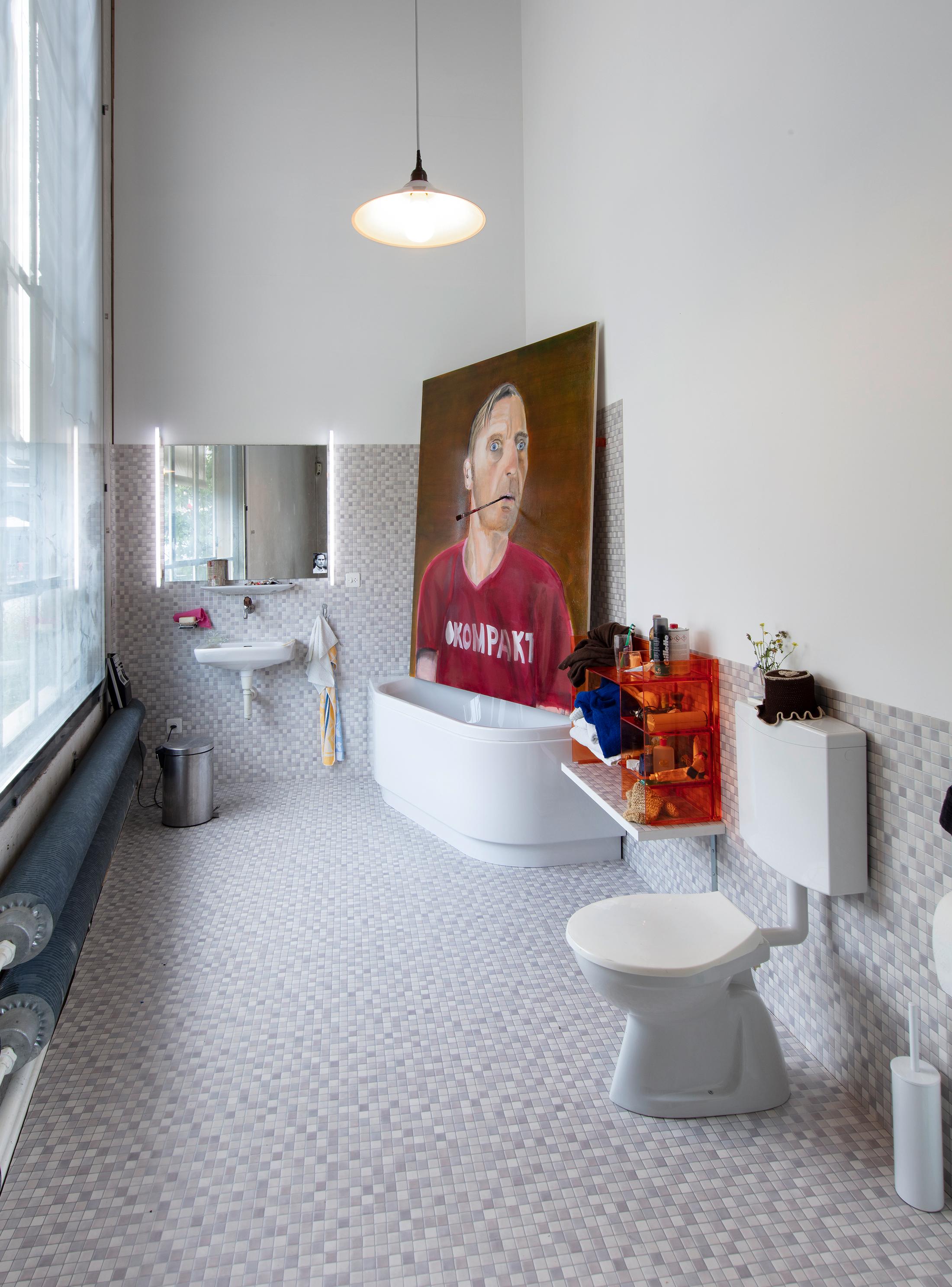 Exhibition View Albert Oehlen Soloshow «unfinished» at Lokremise, St. Gallen by Kunstmuseum St. Gallen / Photo: Stefan Rohner / Courtesy: the artist