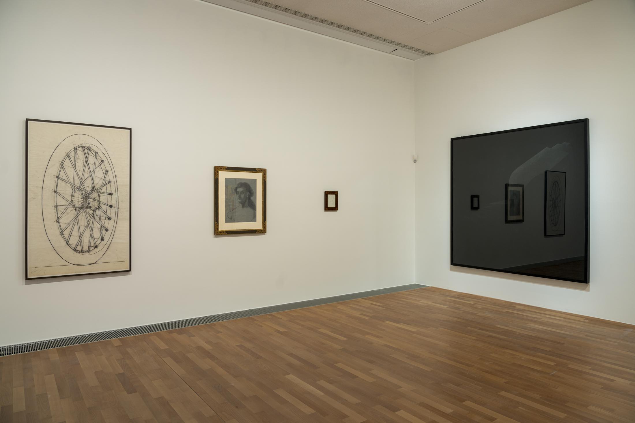 Exhibition View Albert Oehlen Solo Show «big paintings by me with small paintings by others» at MASI Lugano, 2021-2022 / Photo: Studio Pagi / Courtesy: the artist and MASI Lugano