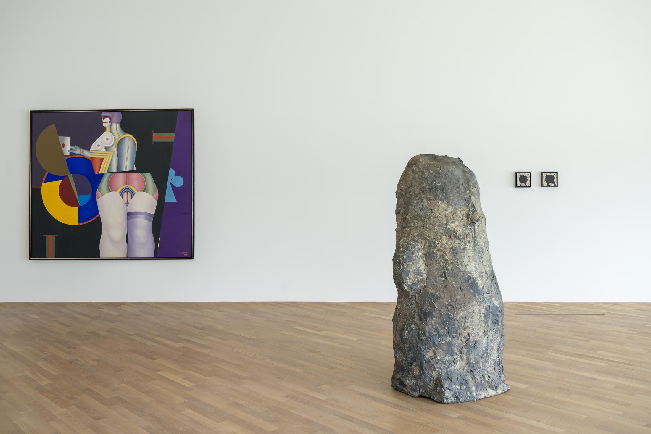 Exhibition View Albert Oehlen Solo Show «big paintings by me with small paintings by others» at MASI Lugano, 2021-2022 / Photo: Studio Pagi / Courtesy: the artist and MASI Lugano