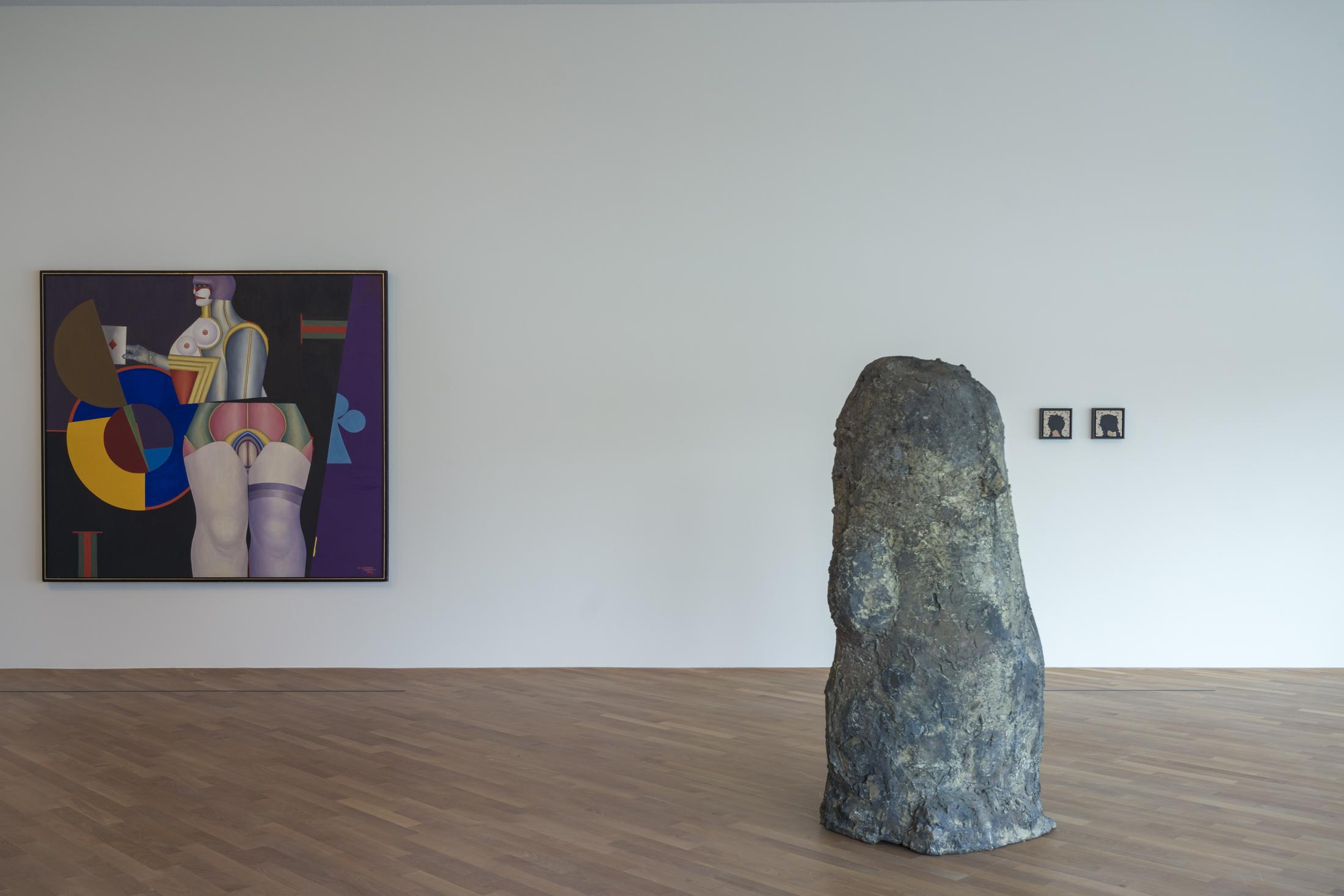 Exhibition View Albert Oehlen Solo Show «big paintings by me with small paintings by others» at MASI Lugano, 2021-2022 / Photo: Studio Pagi / Courtesy: the artist and MASI Lugano