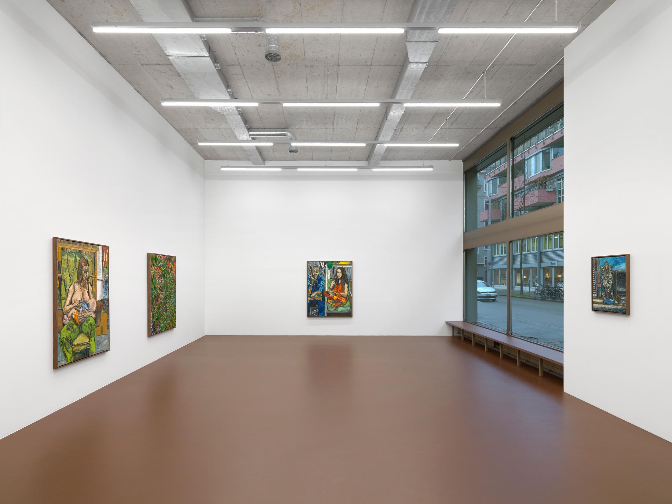 Exhibition View Alex Becerra Solo Show «Pleasure Paintings» at Karma International, Zurich, 2022-2023 / Photo: Annik Wetter / Courtesy: the artist and Karma International