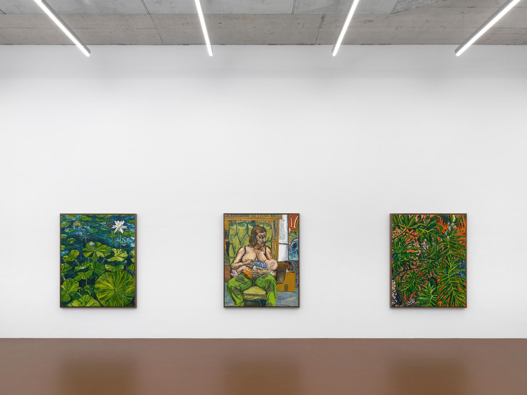 Exhibition View Alex Becerra Solo Show «Pleasure Paintings» at Karma International, Zurich, 2022-2023 / Photo: Annik Wetter / Courtesy: the artist and Karma International