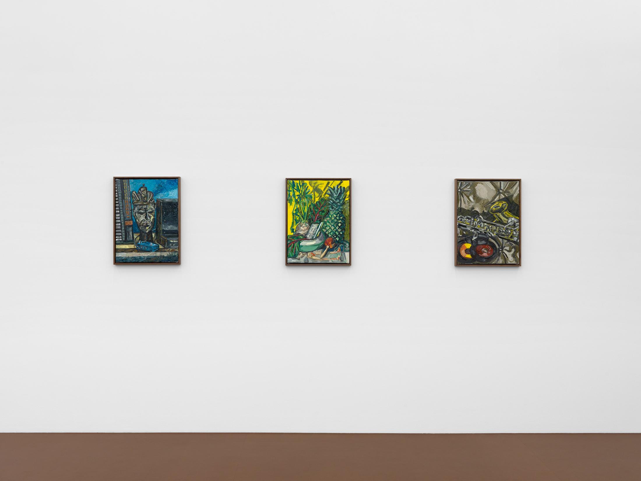 Exhibition View Alex Becerra Solo Show «Pleasure Paintings» at Karma International, Zurich, 2022-2023 / Photo: Annik Wetter / Courtesy: the artist and Karma International
