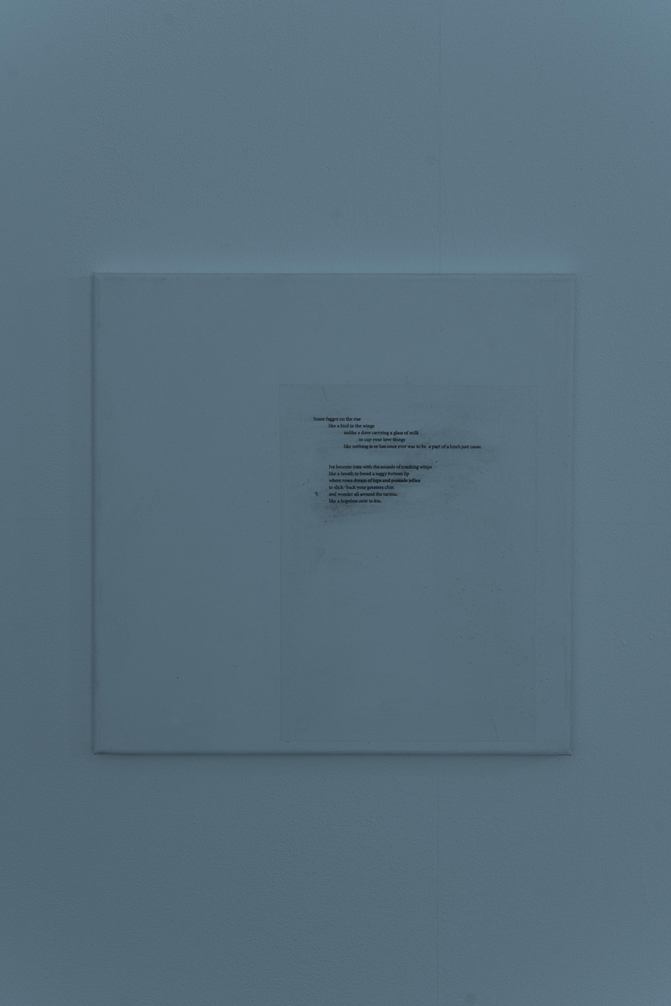 Installation View Alex Turgeon at Tunnel Tunnel, Lausanne / Photo: Mathilda Olmi / Courtesy: the artist