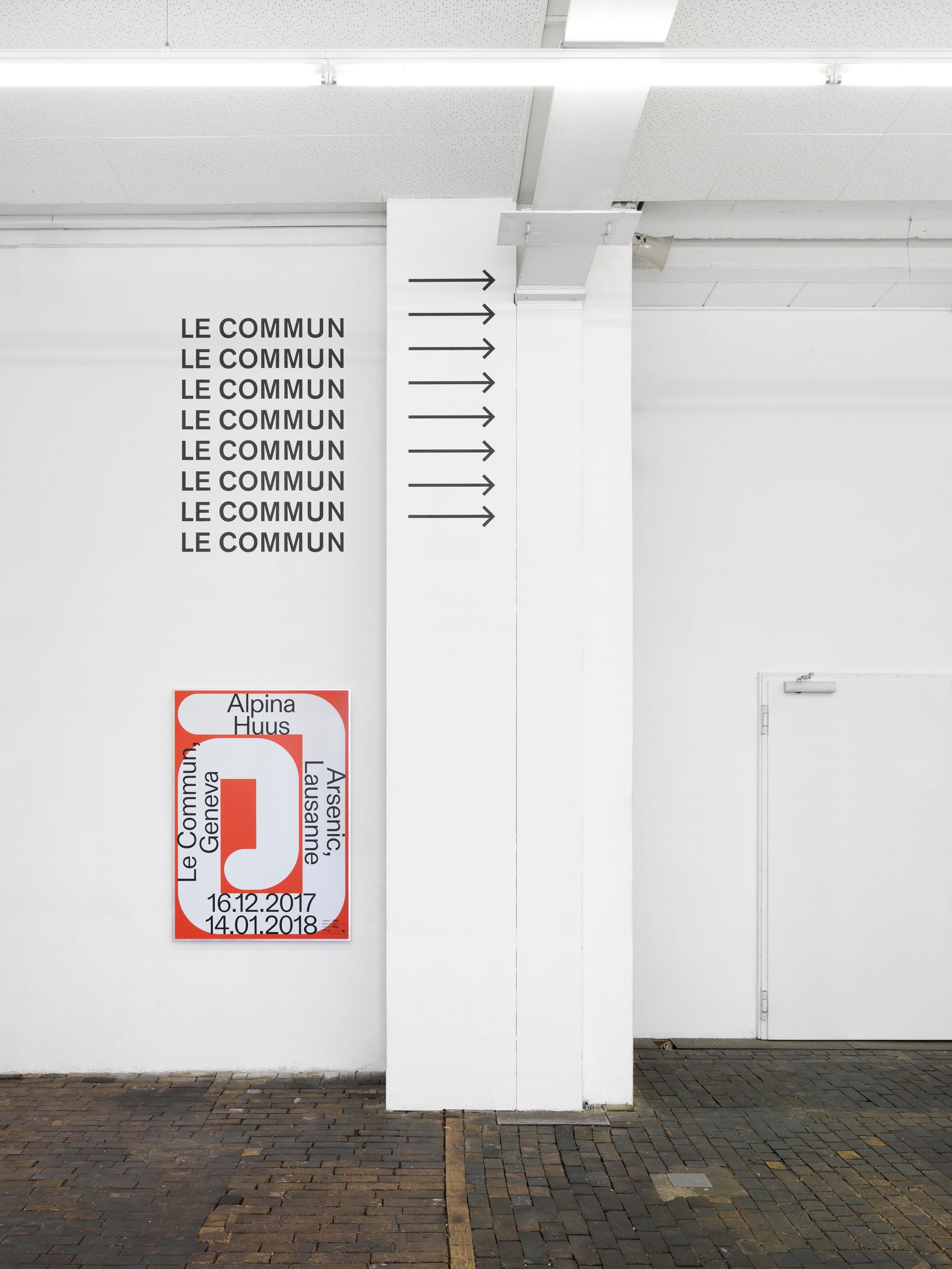 Exhibition View «Alpina Huus» at Le Commun, Geneva / © Annik Wetter, Courtesy the artists