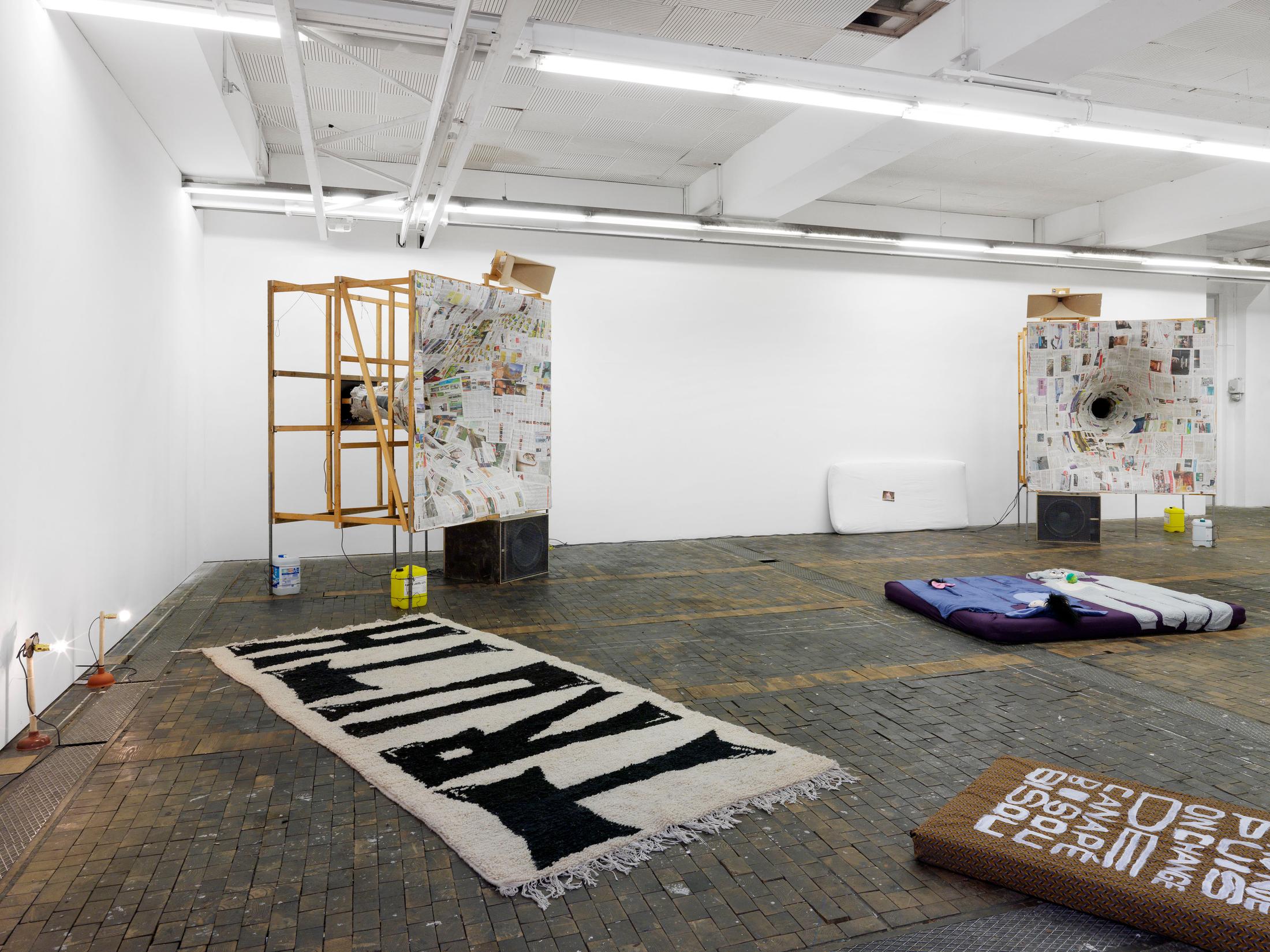 Exhibition View «Alpina Huus» at Le Commun, Geneva / © Annik Wetter, Courtesy the artists