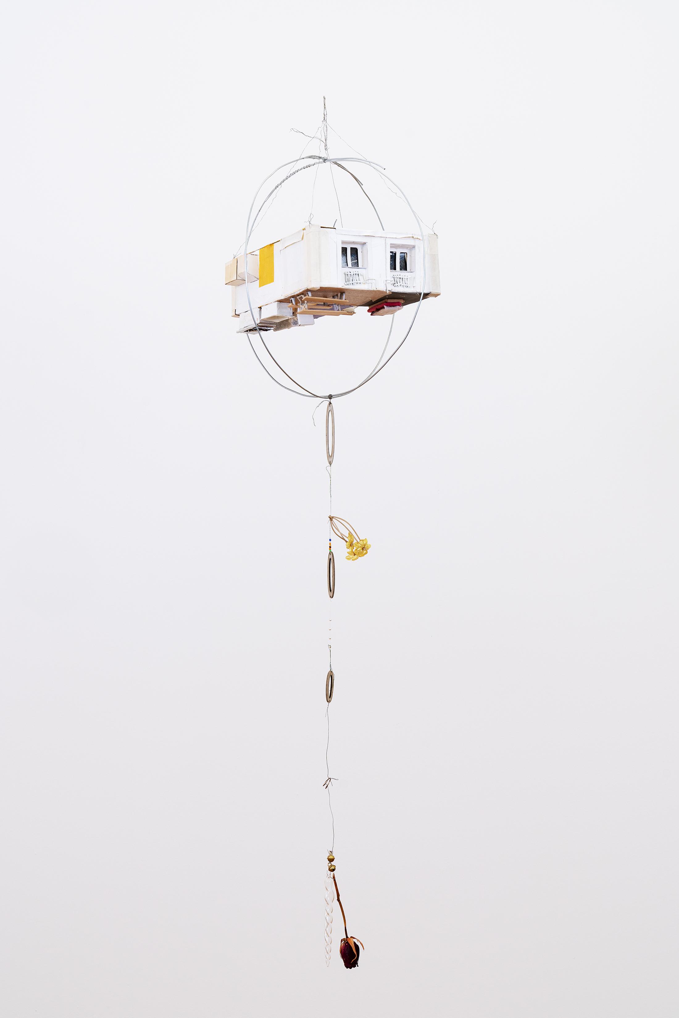 Exhibition View Groupshow «Among Them; view on Andreas Kalbermatter, reversed center of attraction into a firmament of melancholy, dedicated to a friend , 2018, Diverse material» at Kirchgasse, Steckborn, 2020 / Courtesy: the artist and Kirchgasse