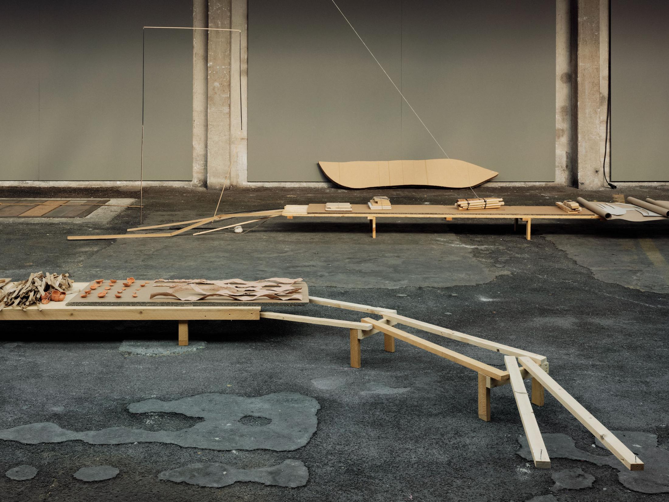 Exhibition View Ana Strika Solo Show «Taktzeit» at Kunsthalle Arbon, Arbon, 2022 / Photo: Ladina Bischof / Courtesy: the artist and Kunsthalle Arbon